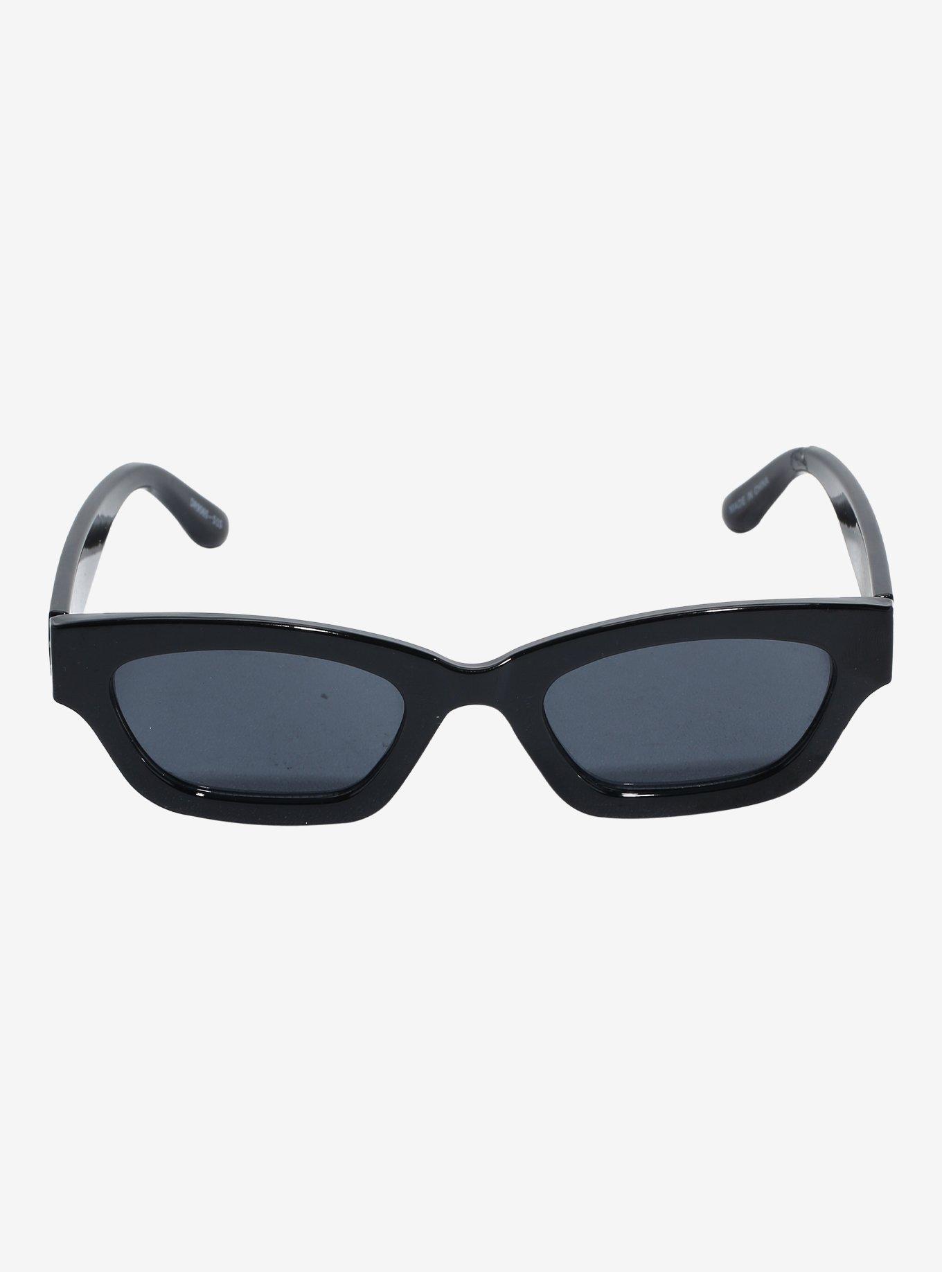 Black Skinny Sunglasses, , alternate