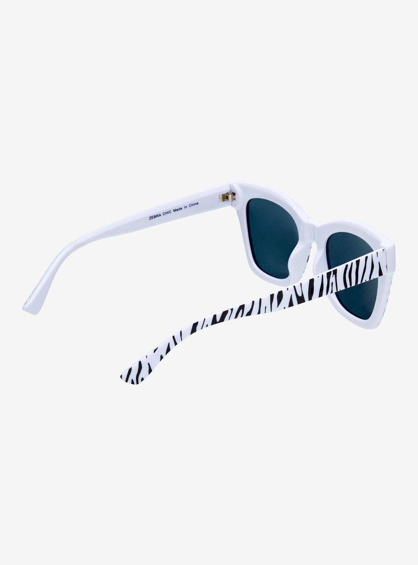 Zebra Stripe Sunglasses, , alternate