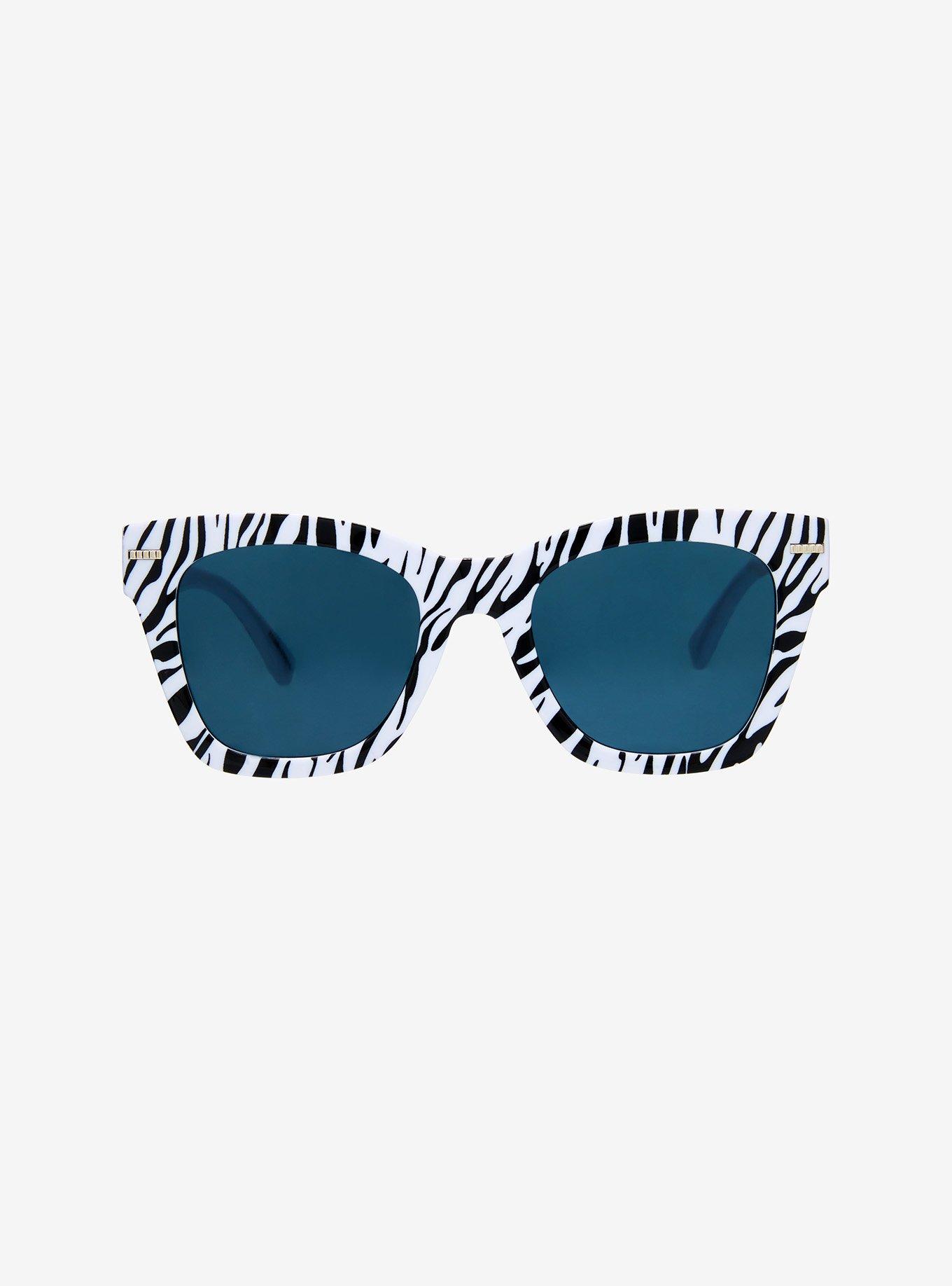 Zebra Stripe Sunglasses, , alternate