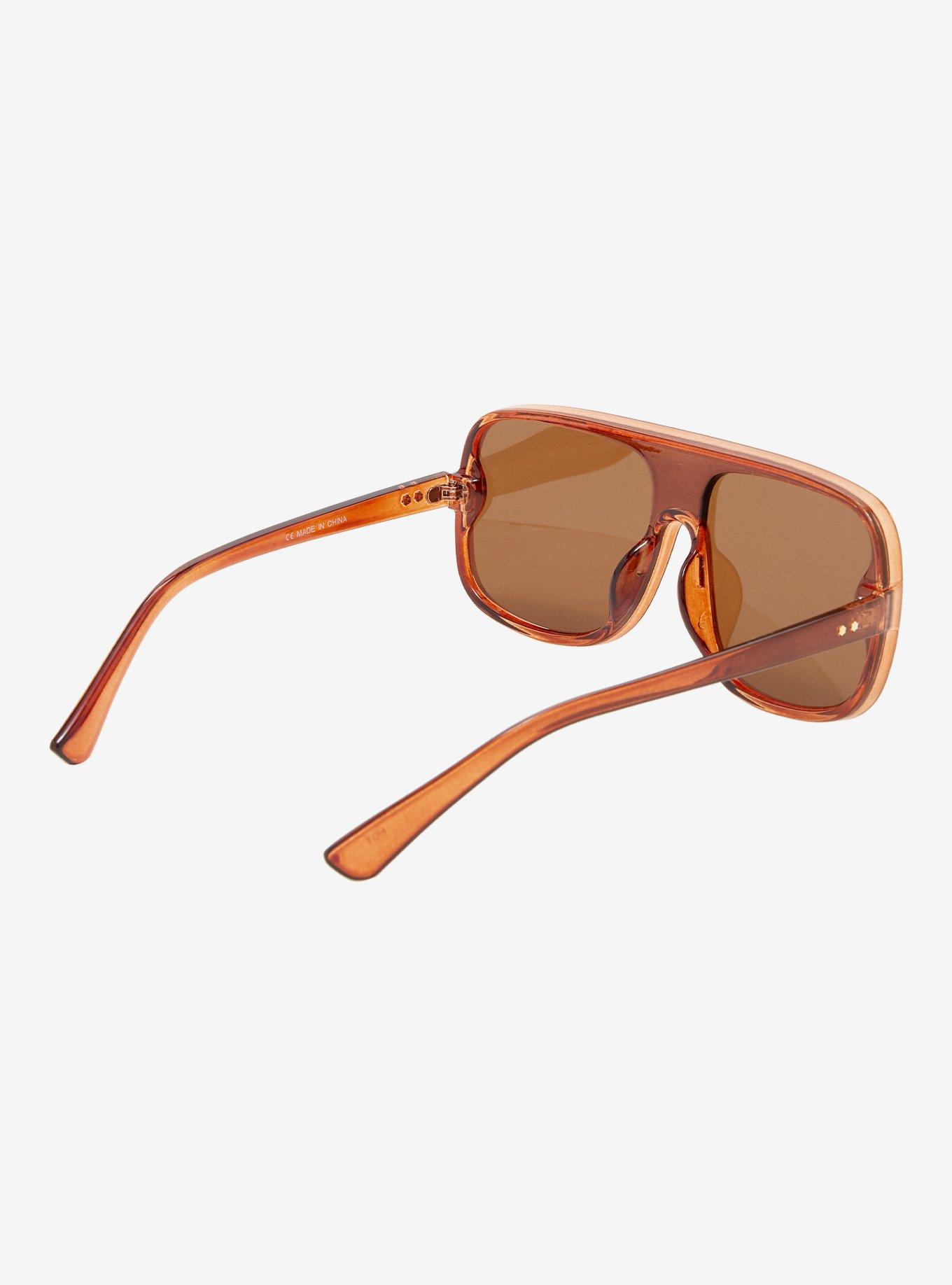 Orange Shield Sunglasses, , hi-res