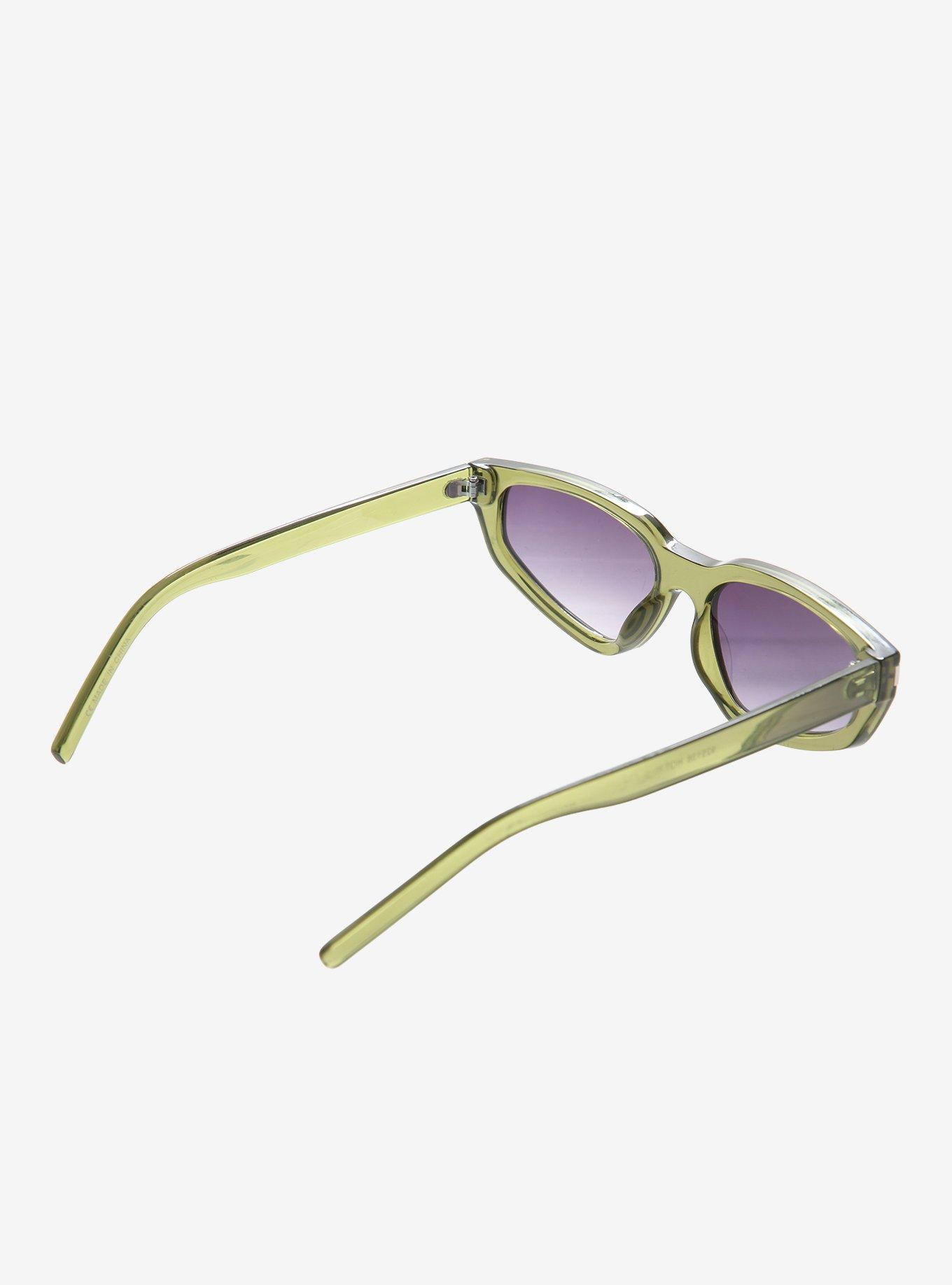 Green Y2K Sunglasses, , hi-res