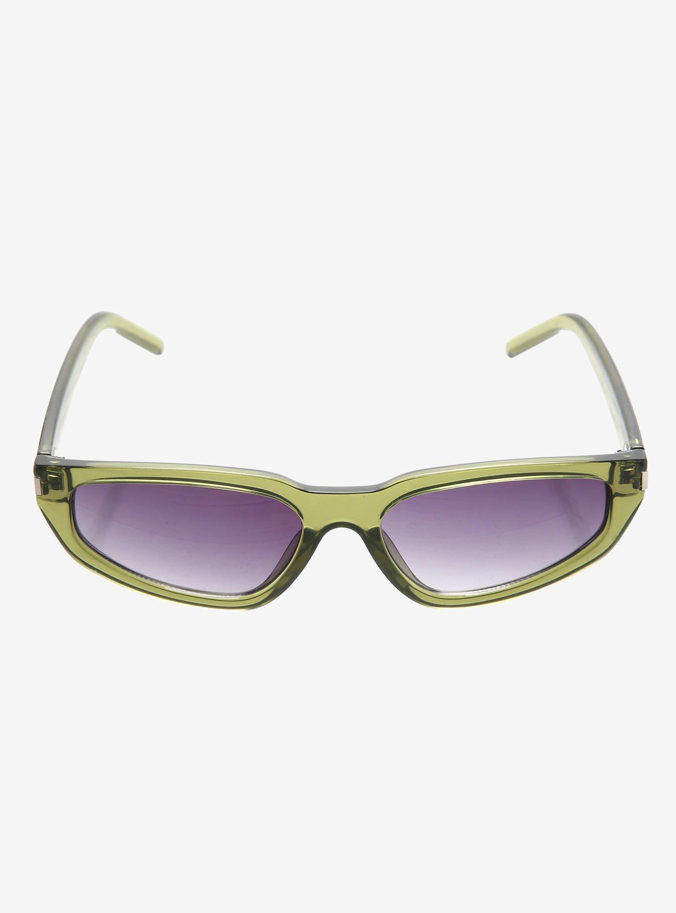 Green Y2K Sunglasses, , alternate
