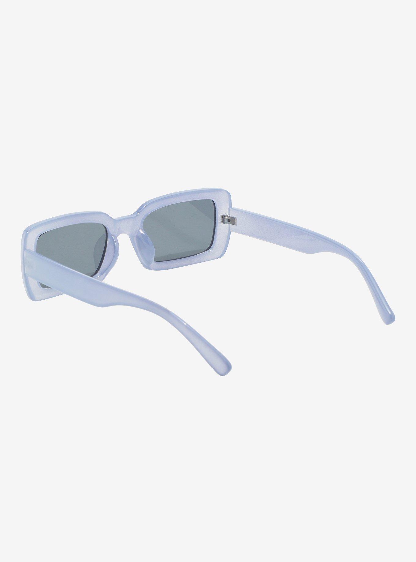 Purple Jelly Rectangle Sunglasses, , hi-res