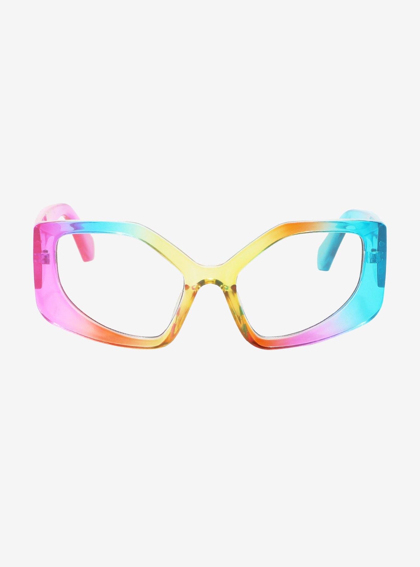 Rainbow Geometric Sunglasses, , alternate