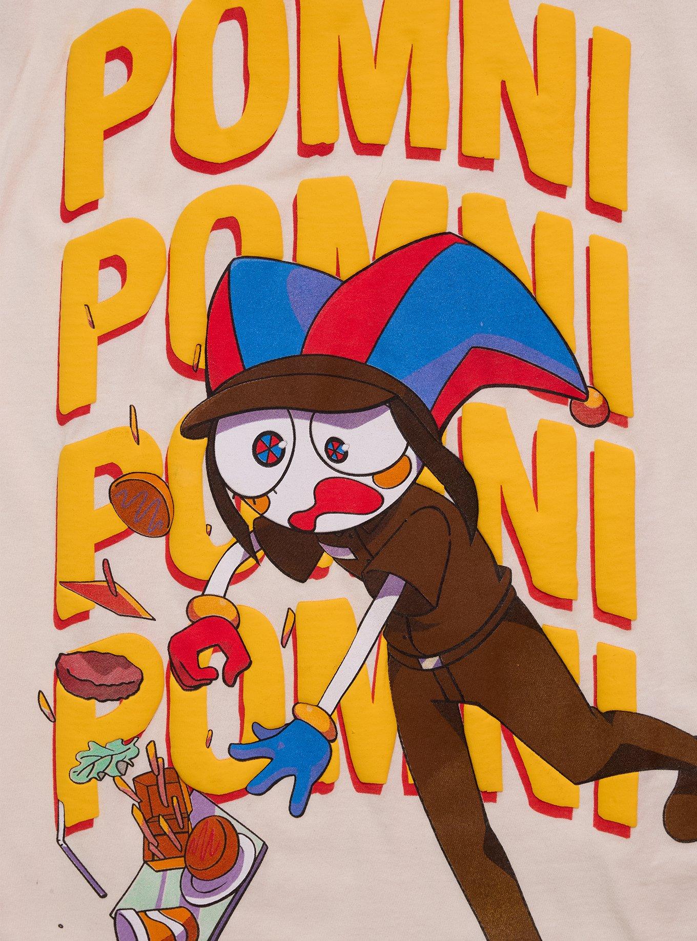 The Amazing Digital Circus Pomni Puff Paint T-Shirt, SAND, alternate