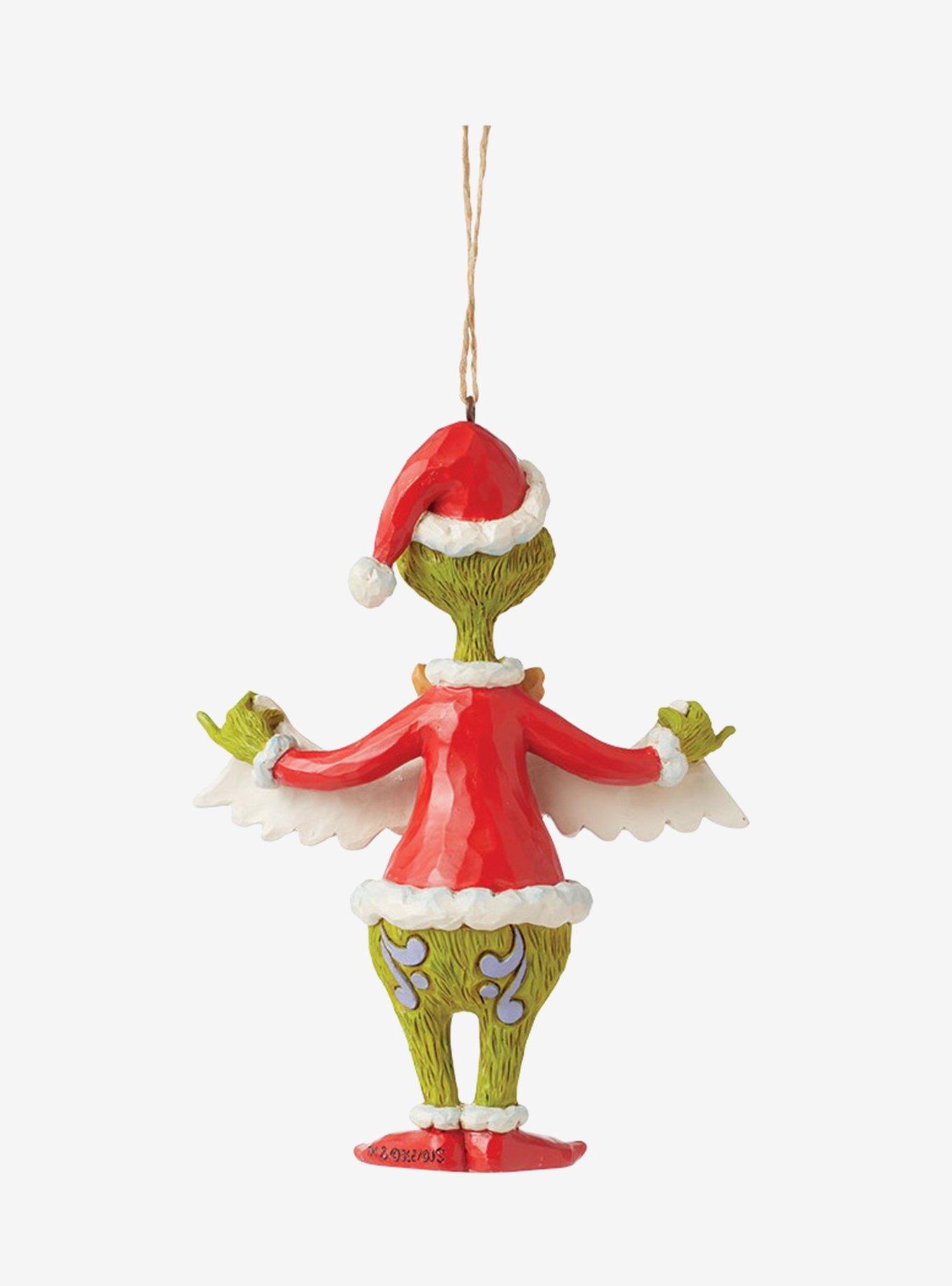 The Grinch Holding Merry Jim Shore Ornament, , hi-res