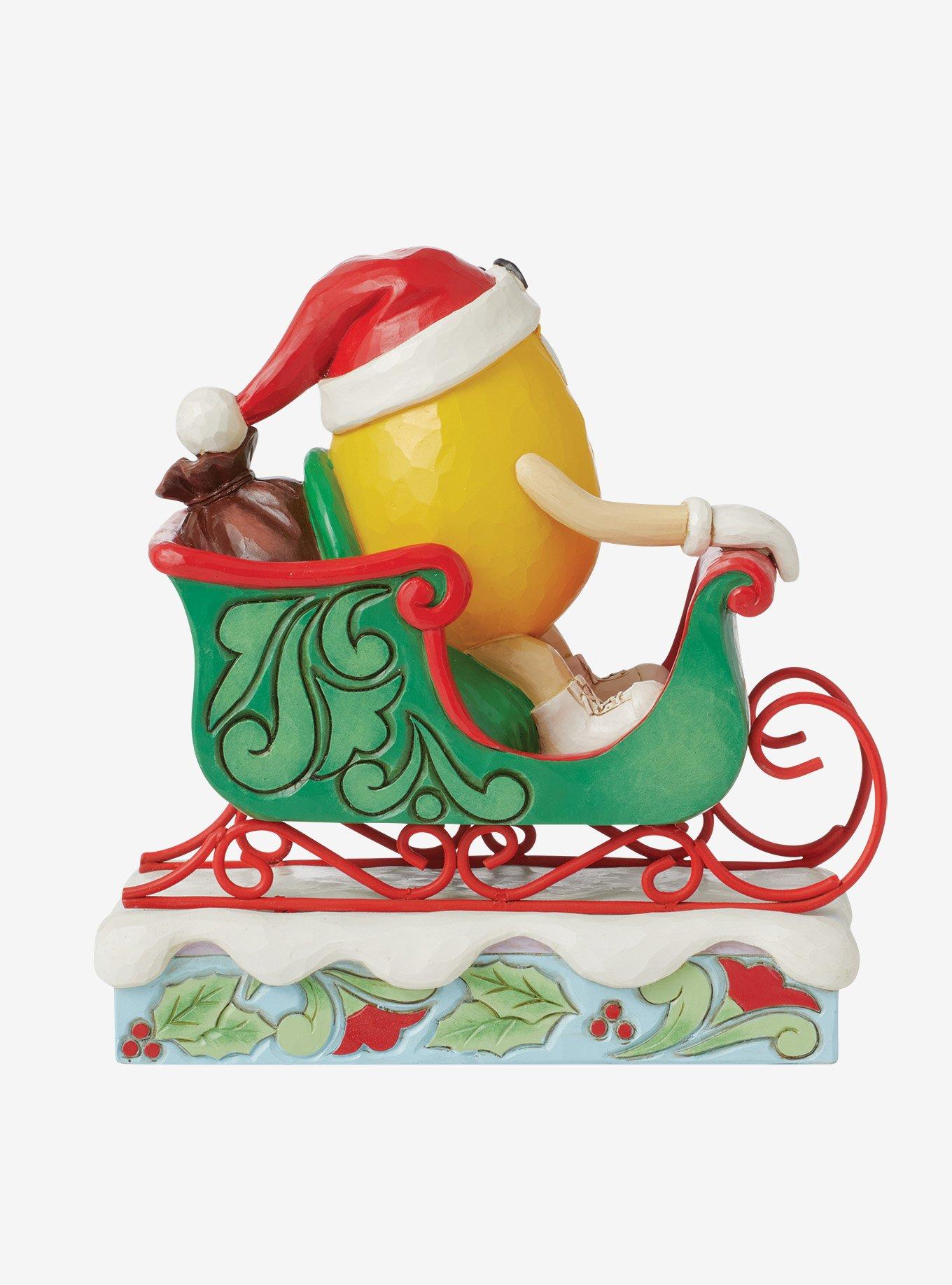 M&M's Yellow In Sleigh Jim Shore Figure, , alternate
