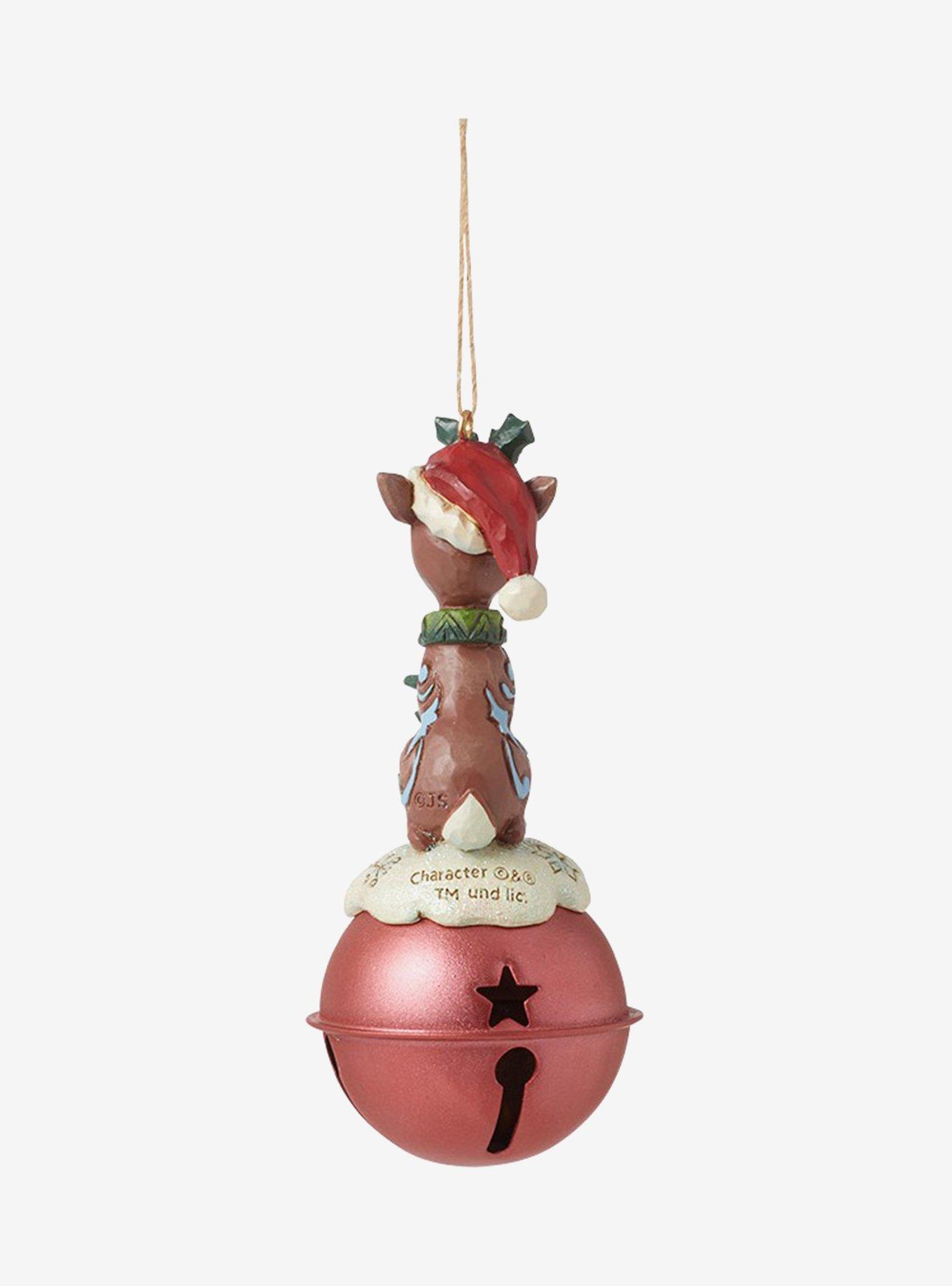 Rudolph The Red-Nosed Reindeer on Bell Jim Shore Ornament, , hi-res