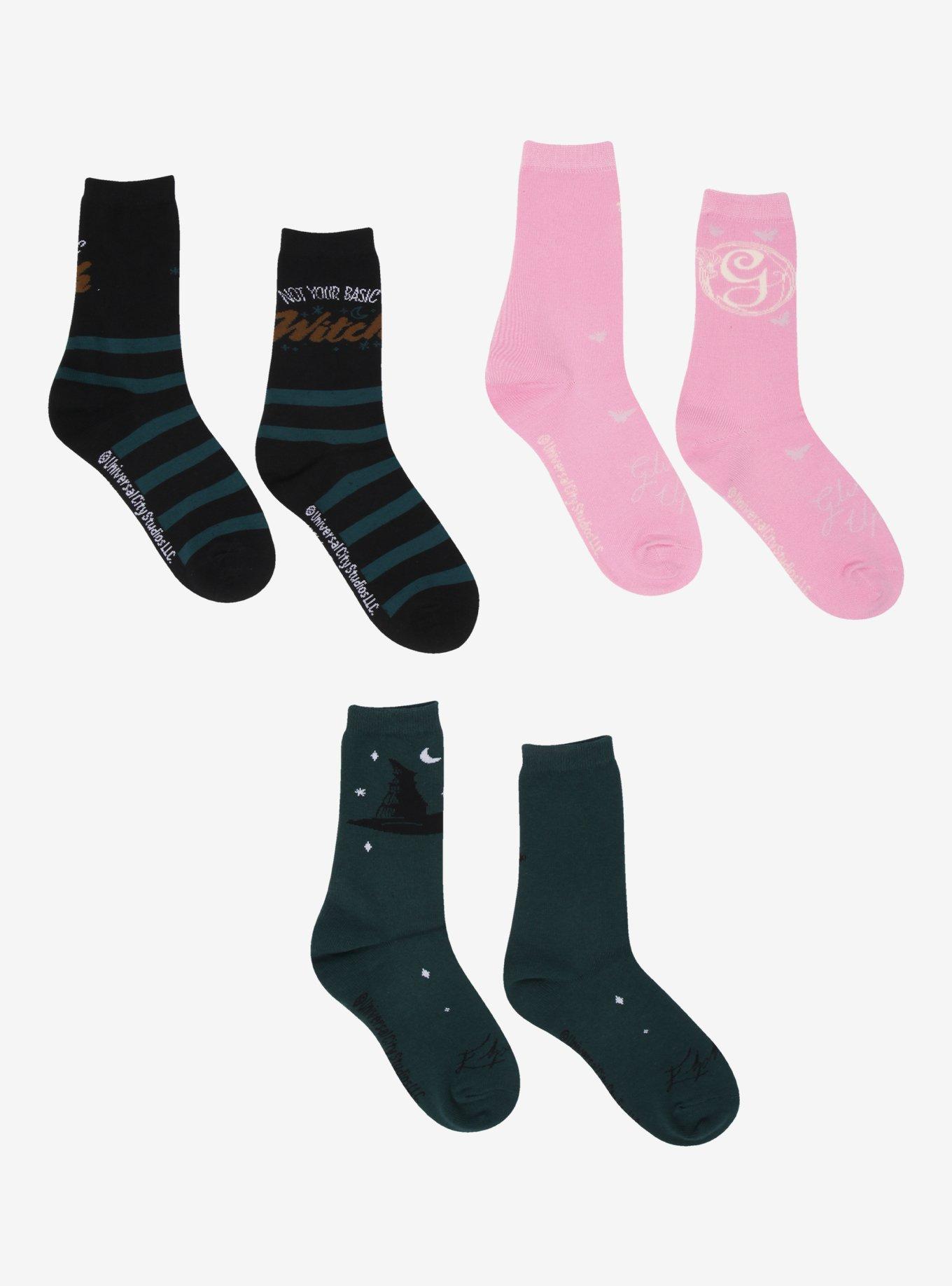 Wicked Elphaba & Glinda Icons Crew Sock Set, , hi-res