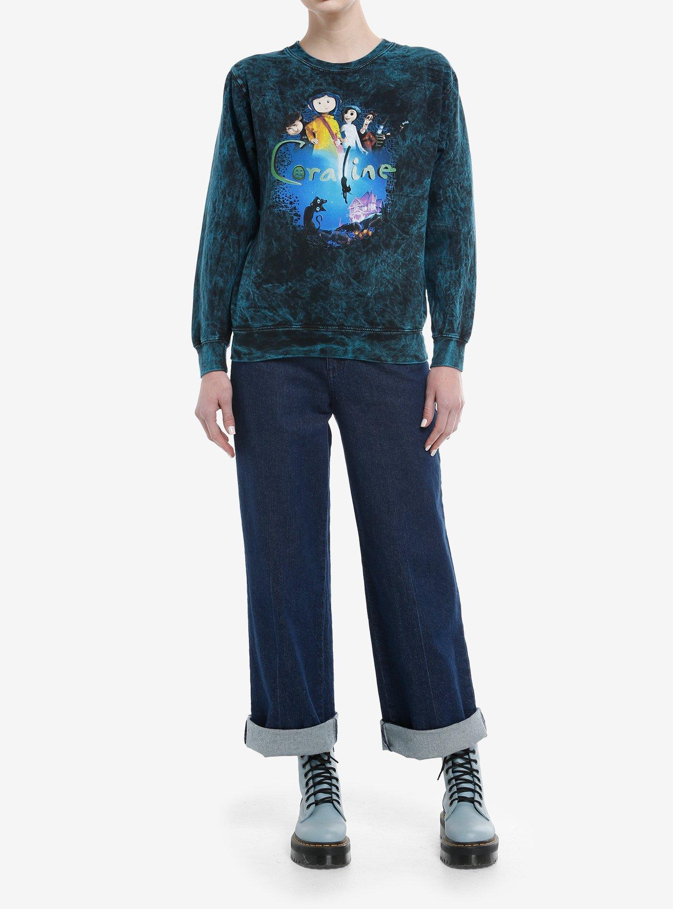 Coraline Group Poster Tie-Dye Girls Sweatshirt, , hi-res