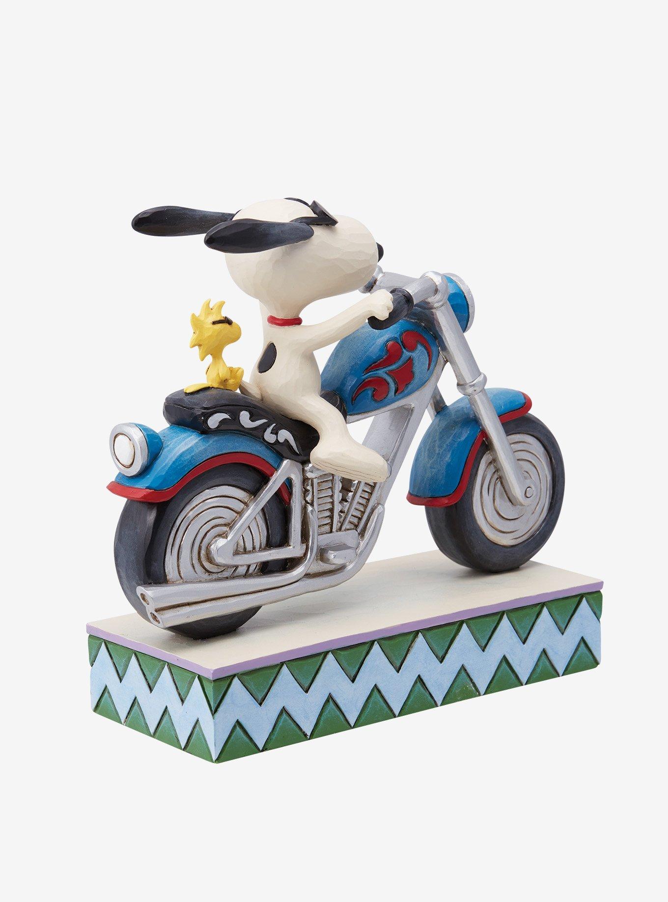 Peanuts Snoopy & Woodstock Riding Motorcycle Jim Shore Figure, , hi-res