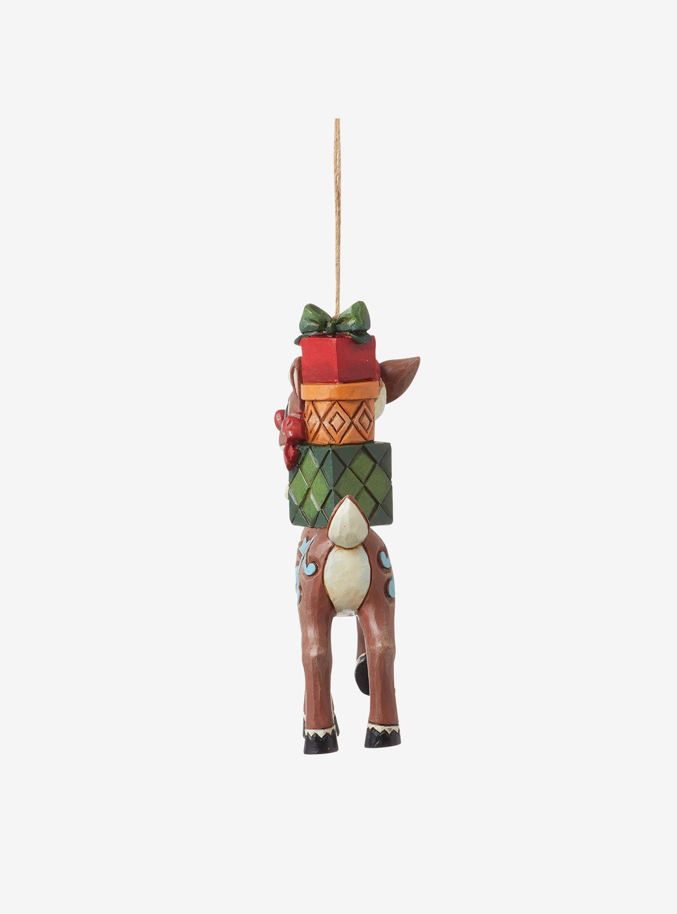 Rudolph The Red-Nosed Reindeer with Gifts Jim Shore Ornament, , hi-res