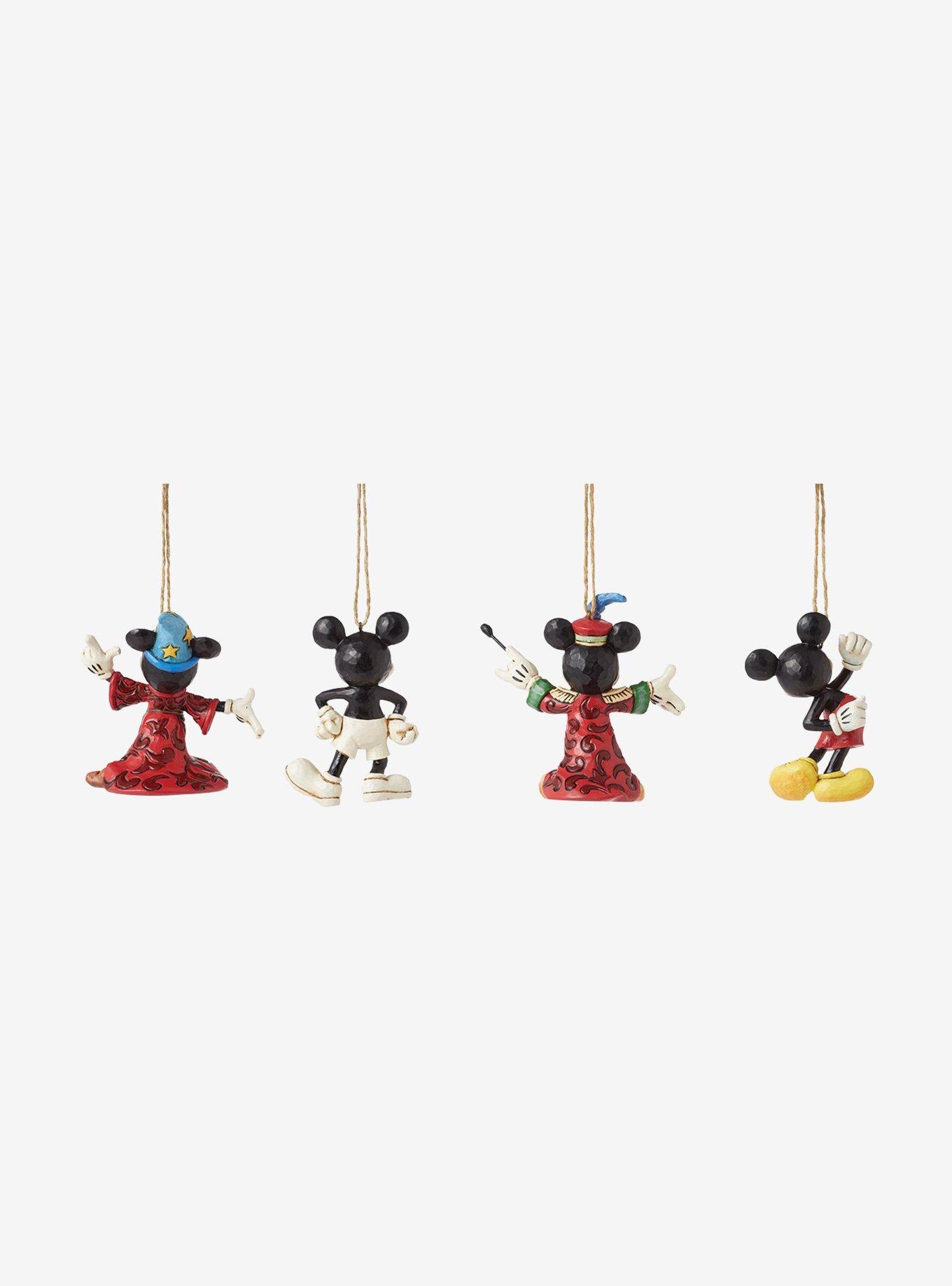 Disney Mickey Jim Shore Set Of 4 Ornaments, , hi-res