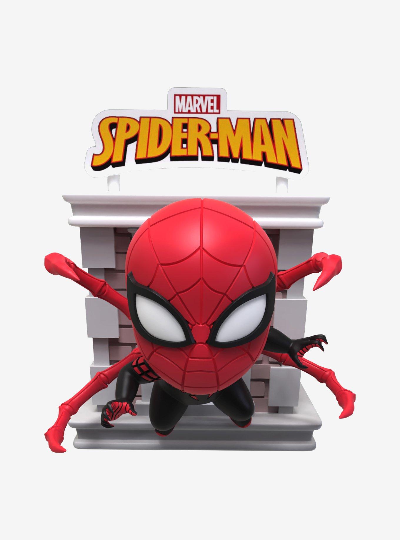 YuMe Toys Marvel Spider-Man Tower Series Hero Box Blind Box Figure, , alternate