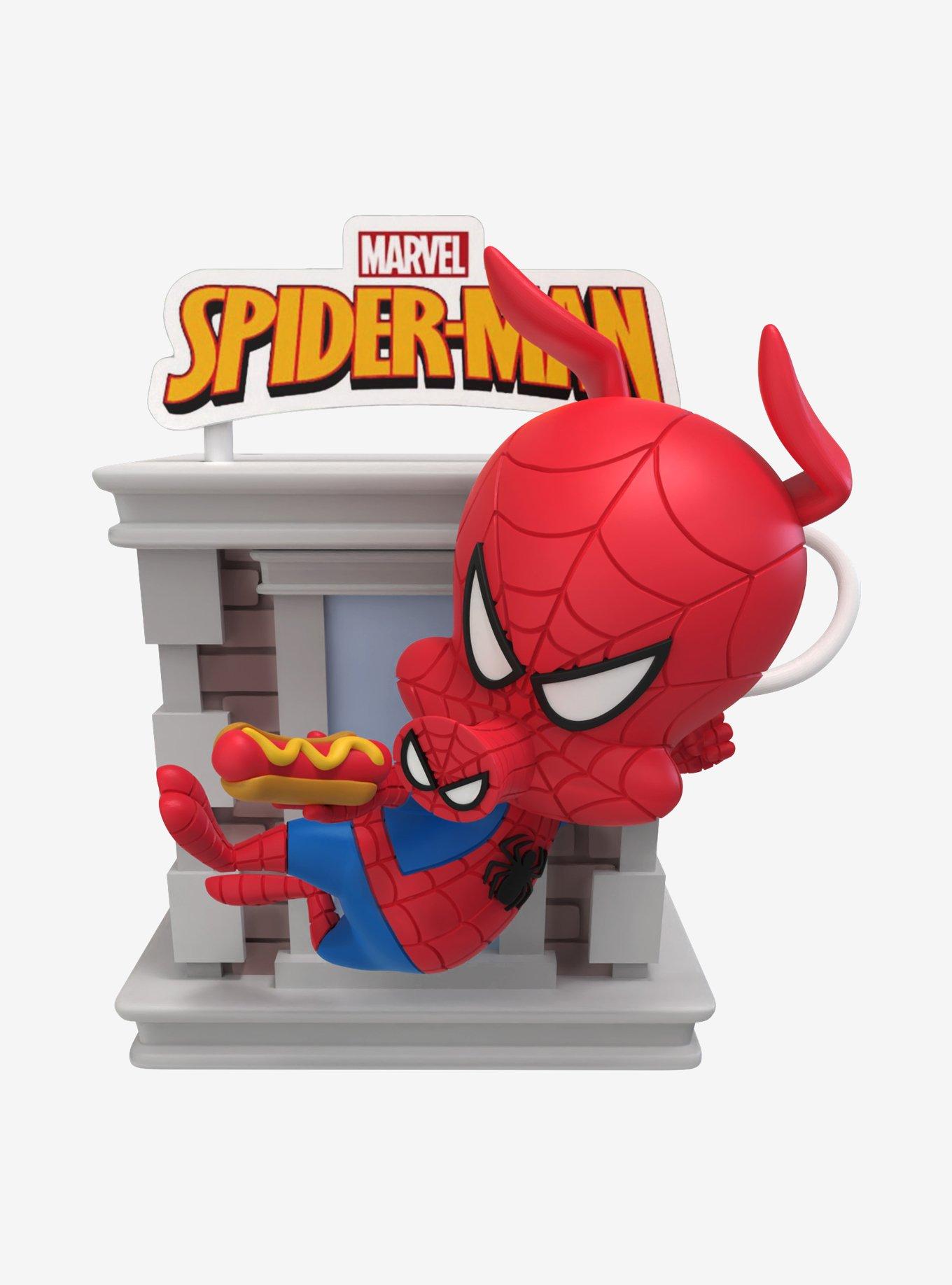 YuMe Toys Marvel Spider-Man Tower Series Hero Box Blind Box Figure, , alternate