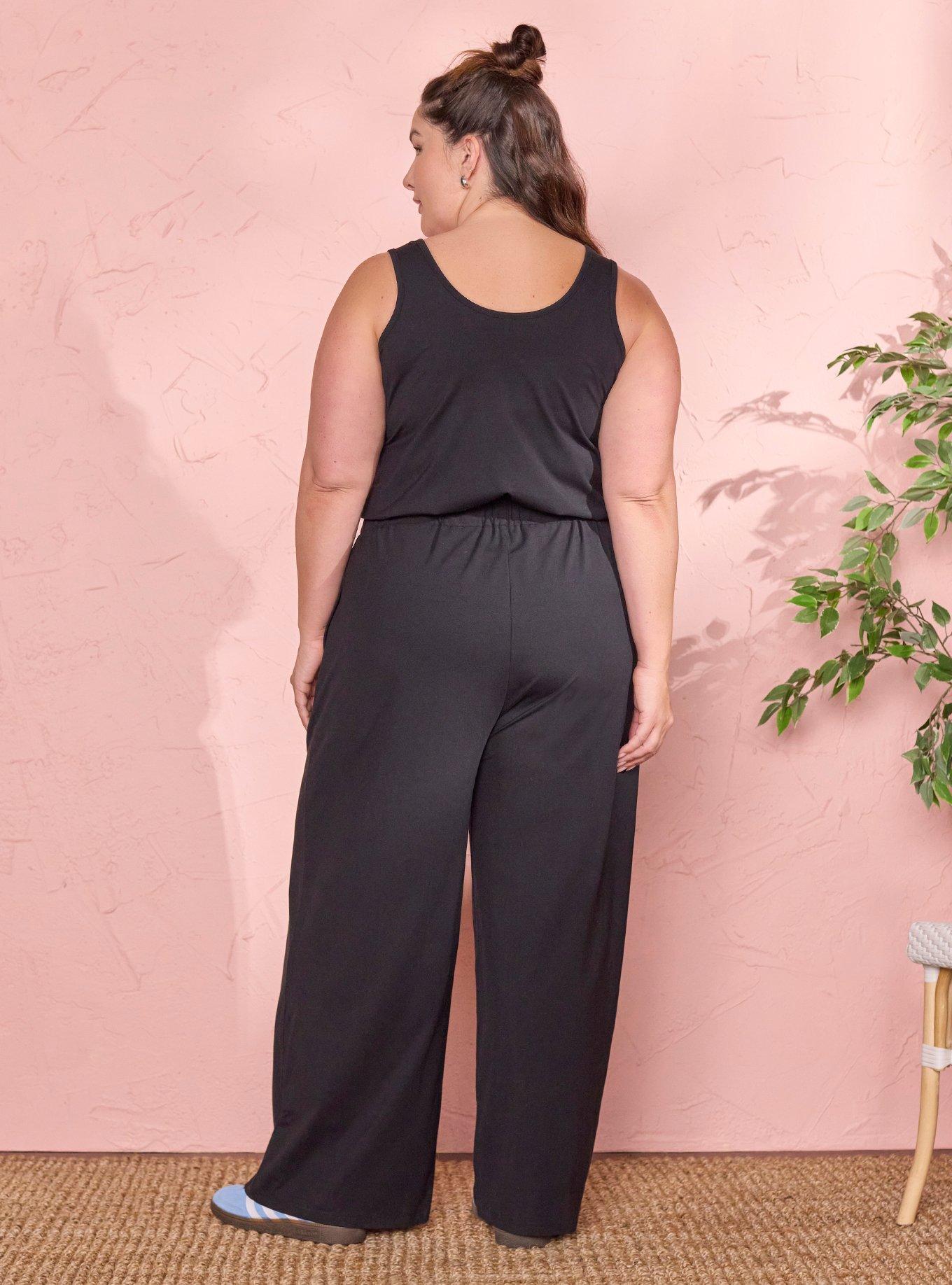 Her Universe Star Wars Rhinestone Rebel Icons Jumpsuit Plus Size Her Universe Exclusive, BLACK, alternate