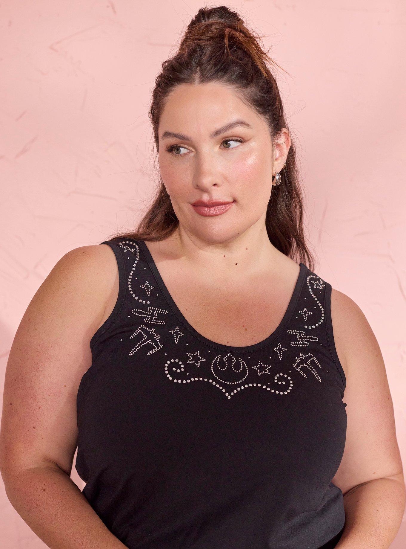 Her Universe Star Wars Rhinestone Rebel Icons Jumpsuit Plus Size Her Universe Exclusive, BLACK, alternate