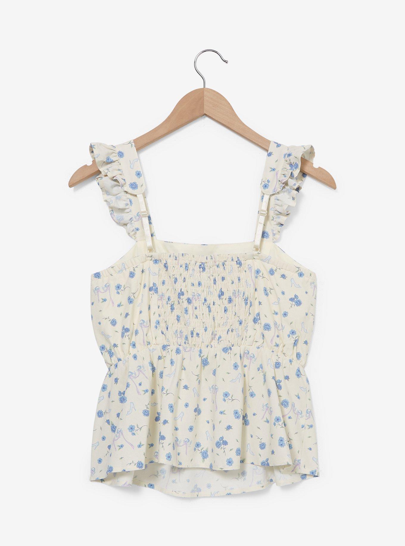 Disney Cinderella Floral Ruffled Tank Top, MULTI, alternate