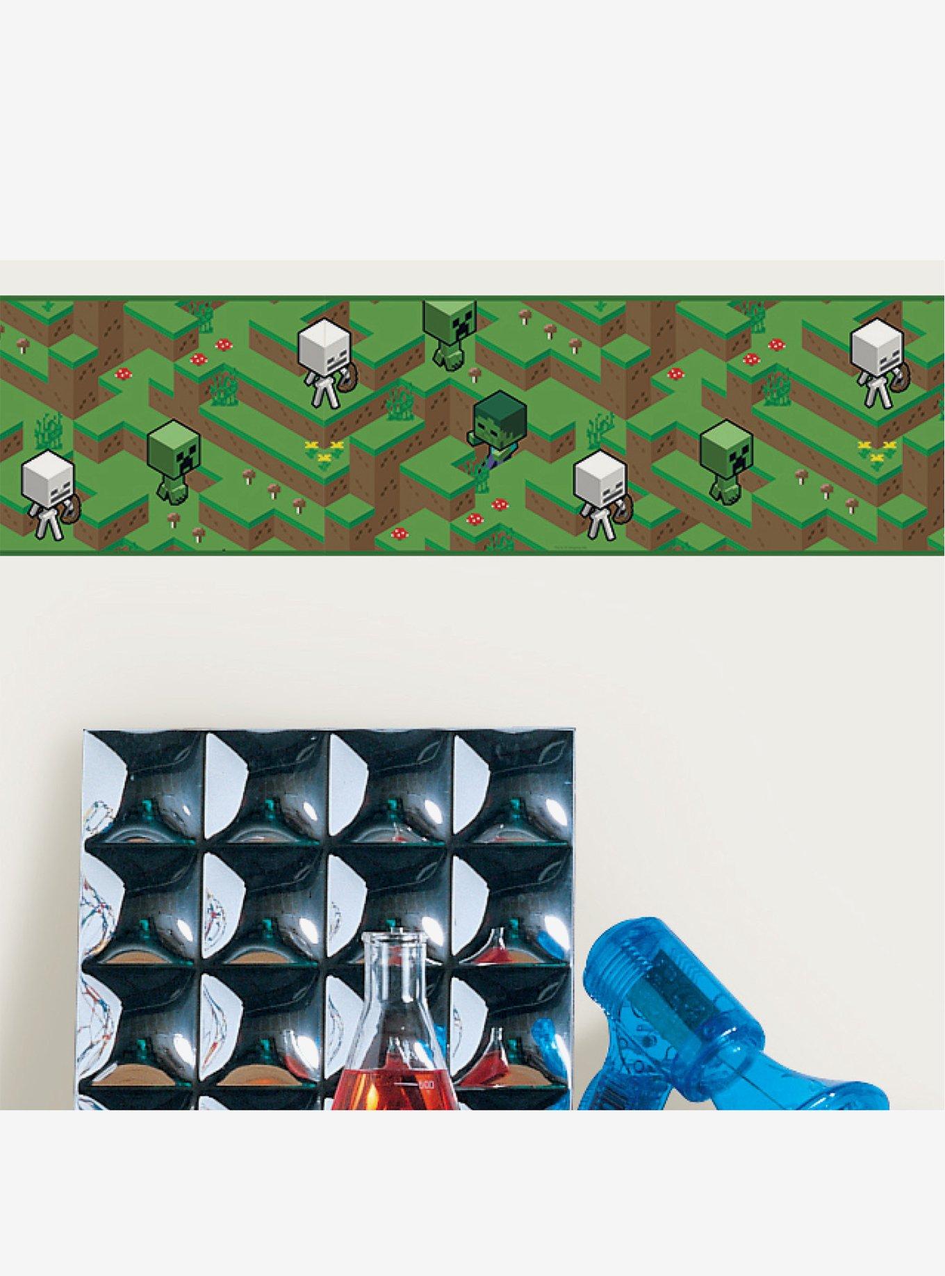 Minecraft Hillside Peel & Stick Border, , alternate