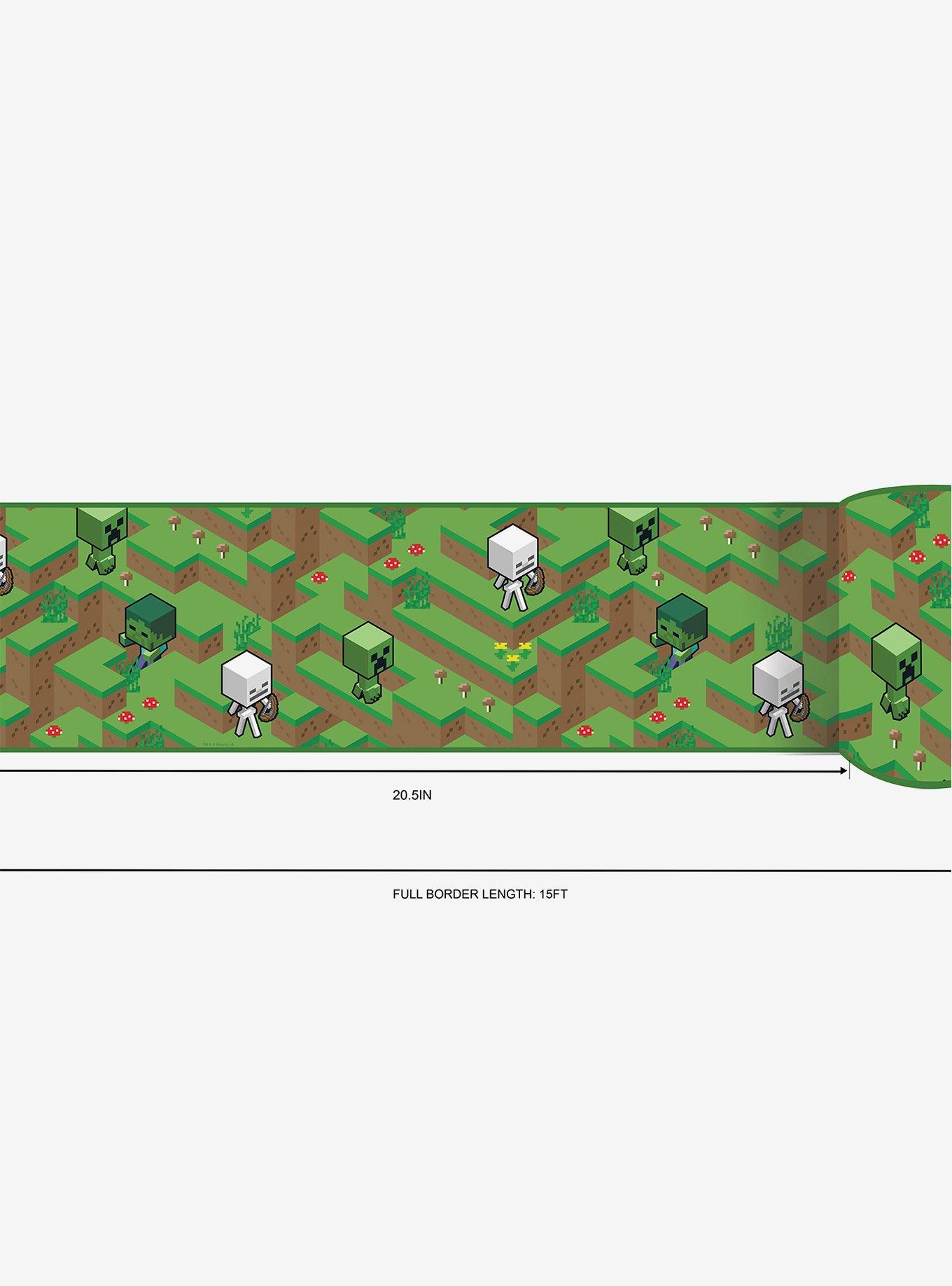 Minecraft Hillside Peel & Stick Border, , alternate