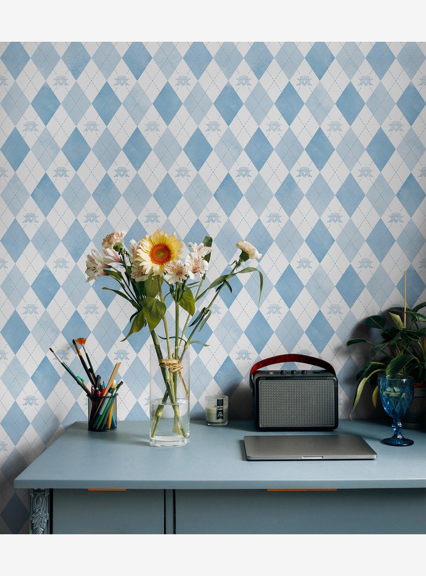 Disney Descendants: The Rise of Red Chloe Crown Argyle Peel & Stick Wallpaper, , hi-res