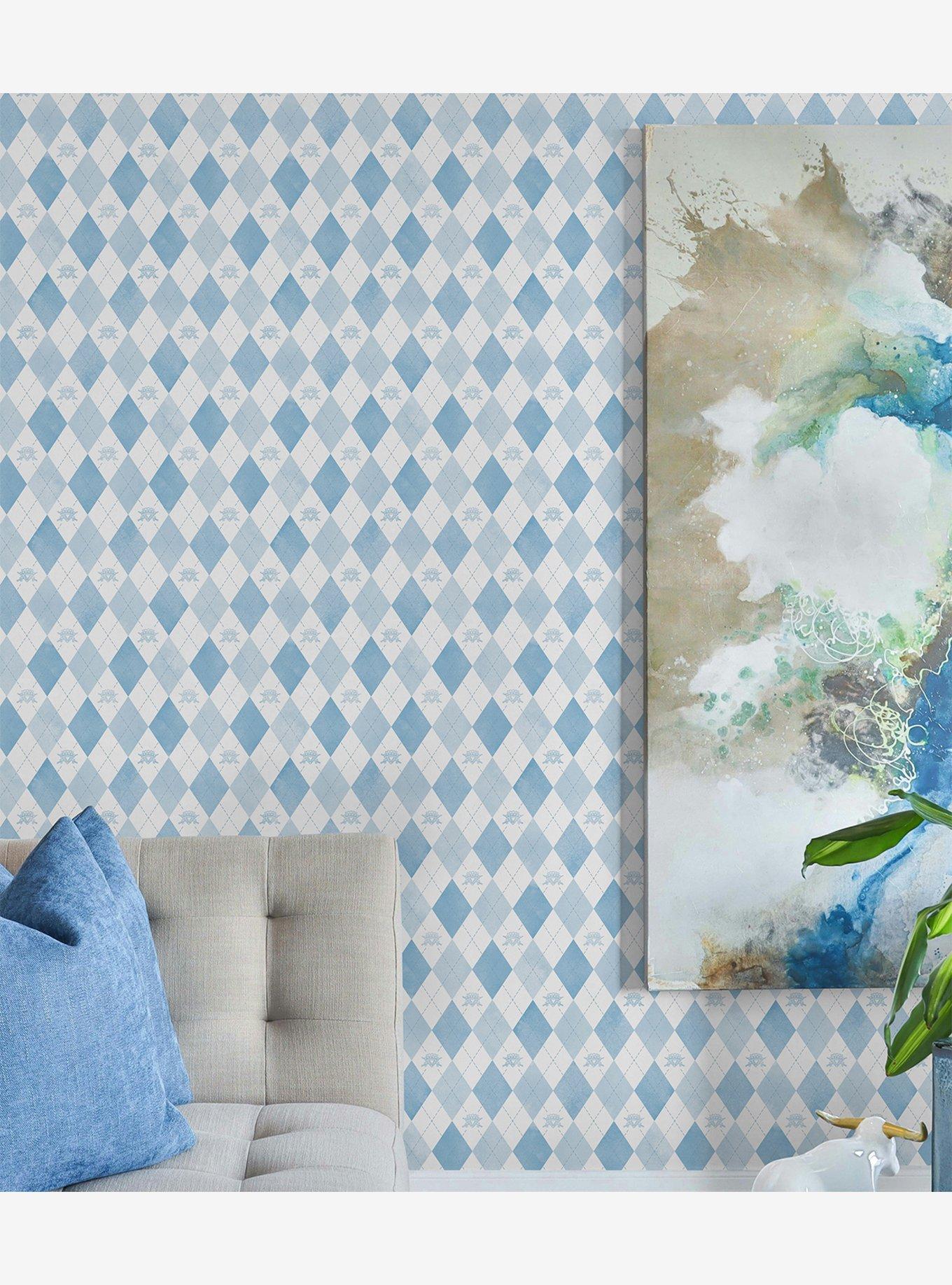 Disney Descendants: The Rise of Red Chloe Crown Argyle Peel & Stick Wallpaper, , alternate