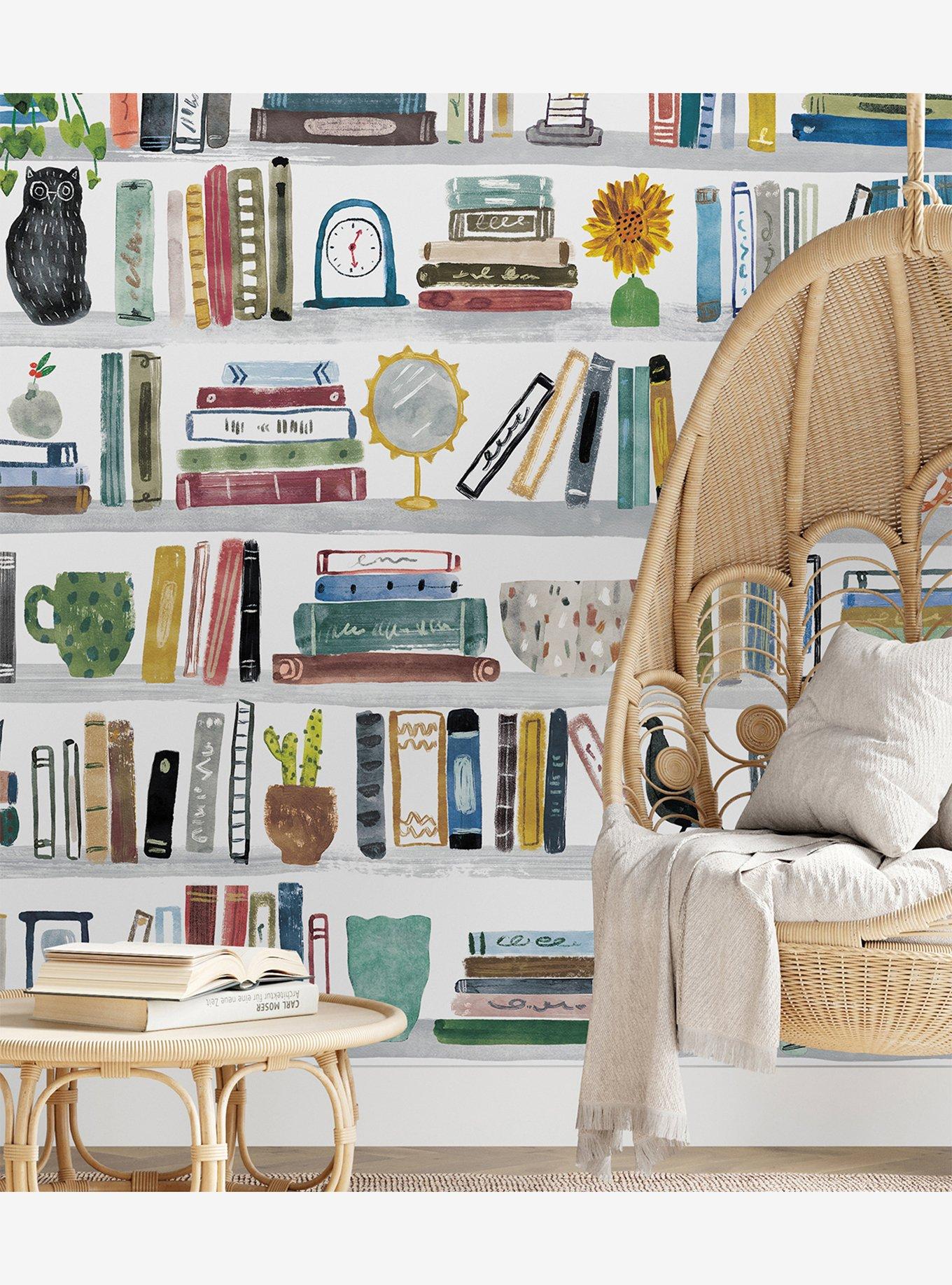 Library Peel & Stick Wall Mural, , hi-res