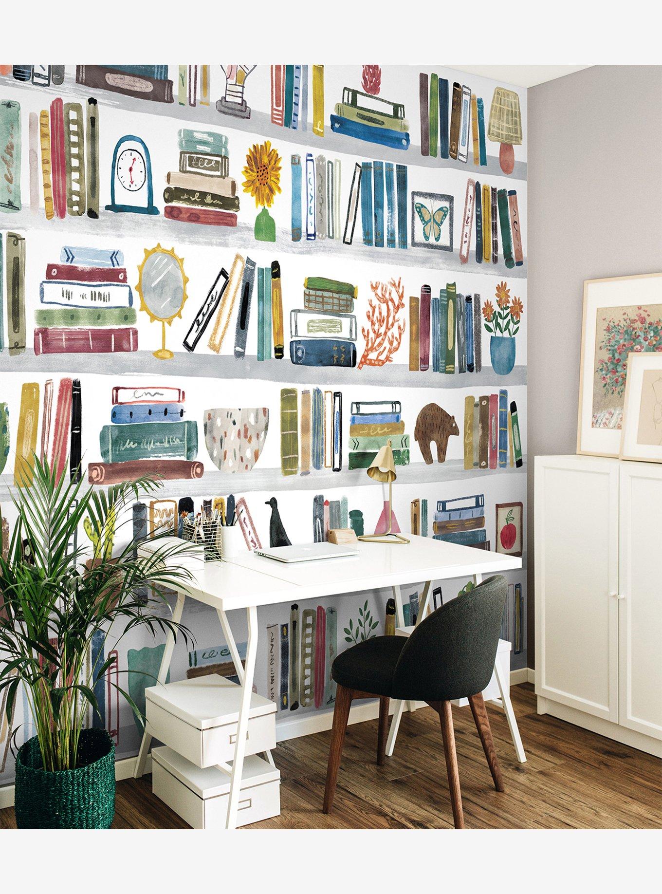 Library Peel & Stick Wall Mural, , alternate