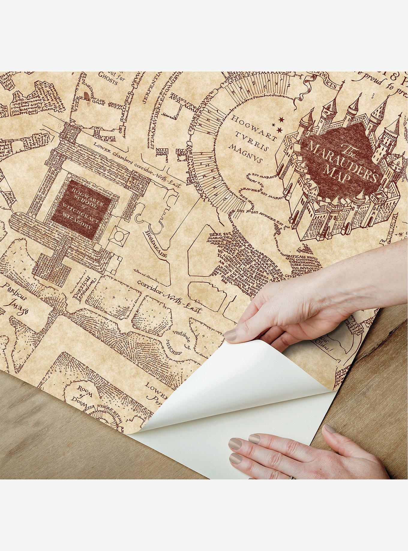 Harry Potter Marauder's Map Peel & Stick Wallpaper, , alternate