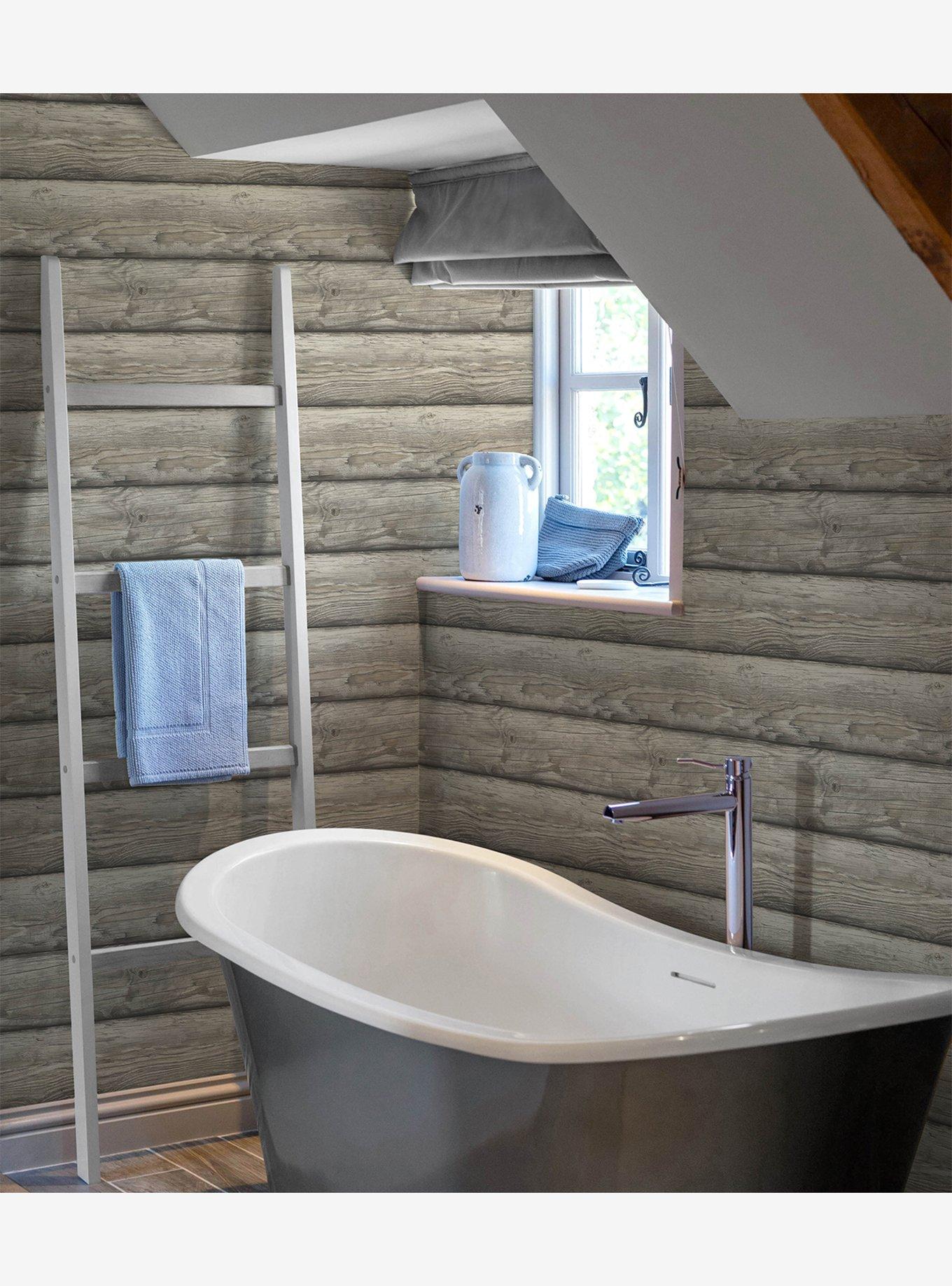 Yellowstone Bunkhouse Brown Peel & Stick Wallpaper, , alternate