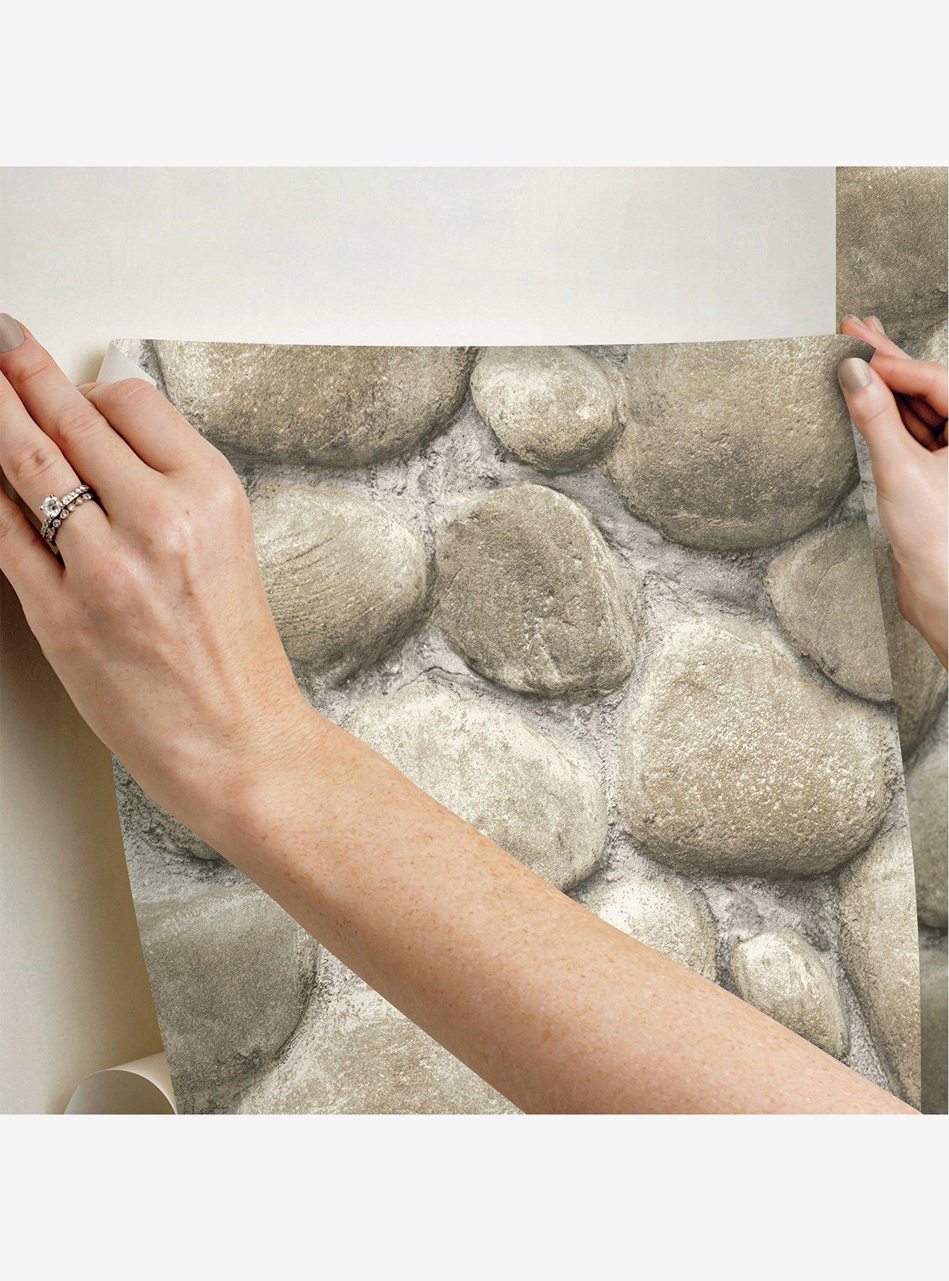 Yellowstone Root Rocks Beige Peel & Stick Wallpaper, , alternate