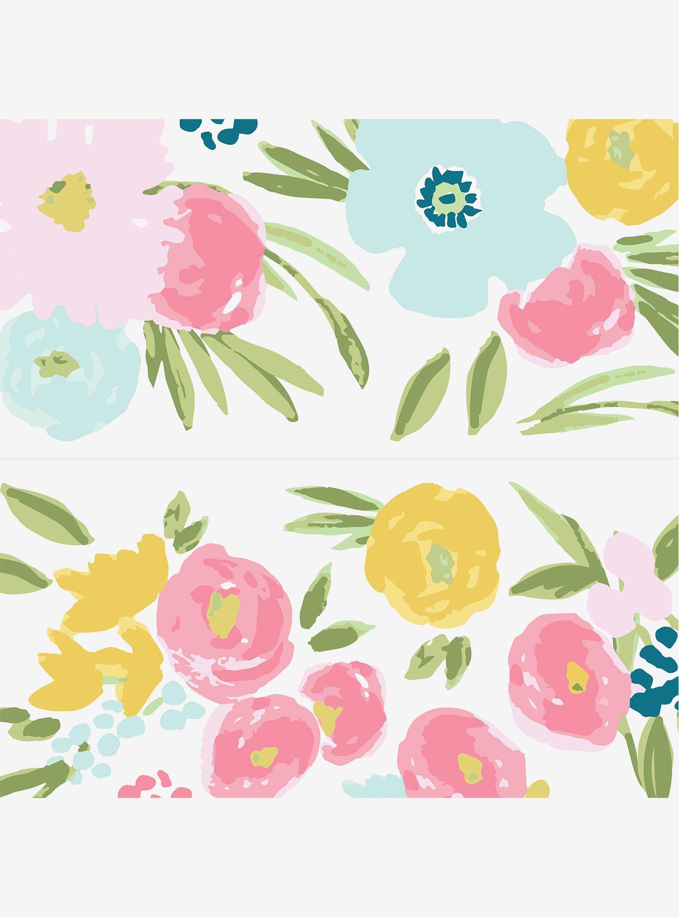 Exploded Floral Pink Wall Decals