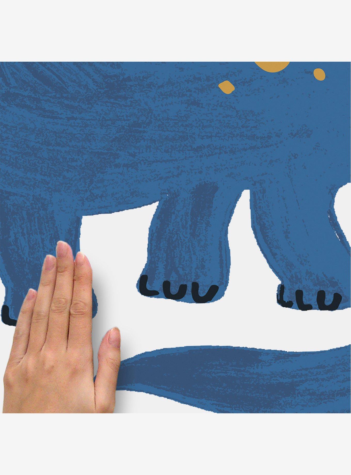 Dino Growth Chart Blue Wall Decals, , alternate