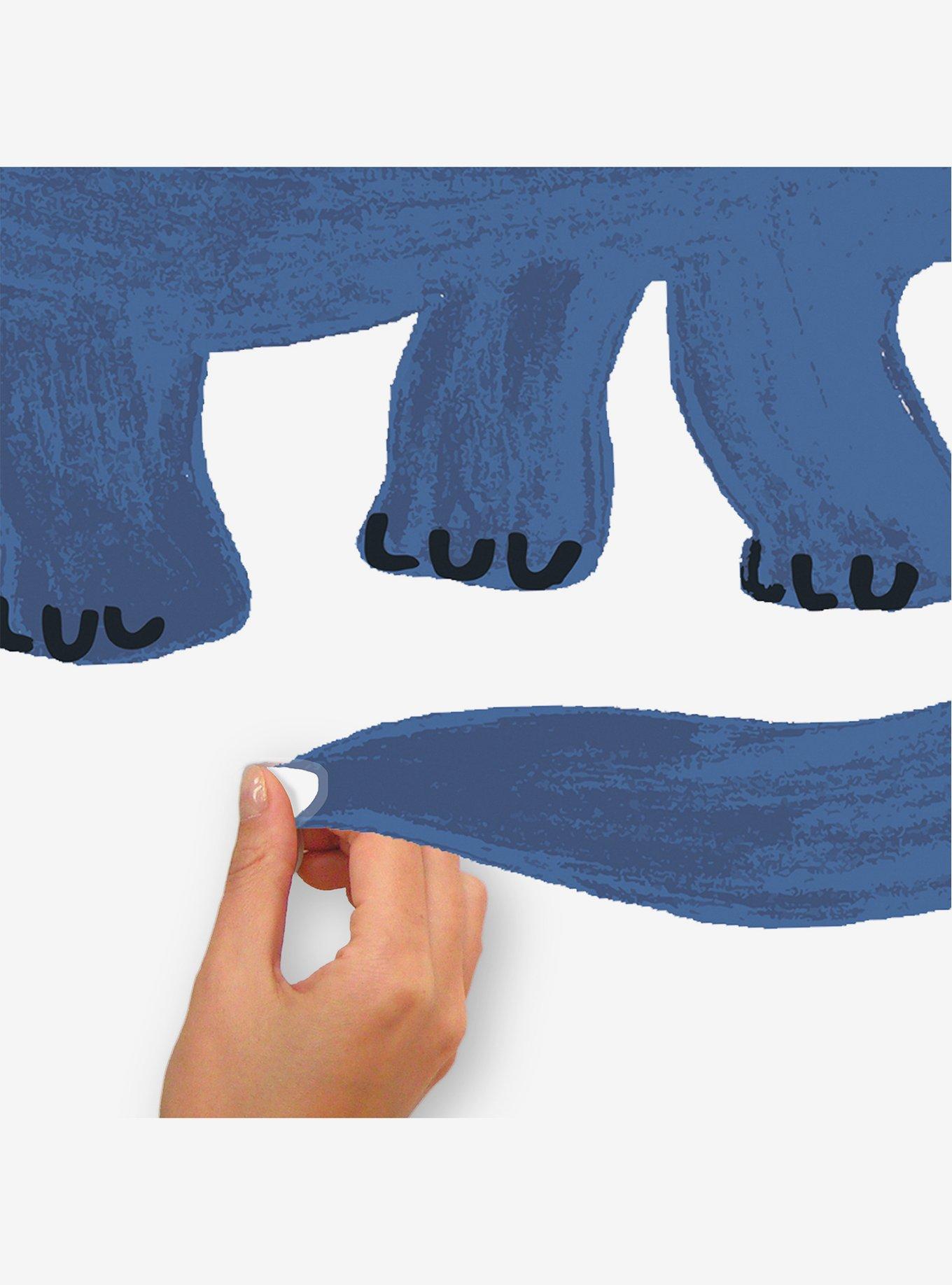 Dino Growth Chart Blue Wall Decals, , alternate