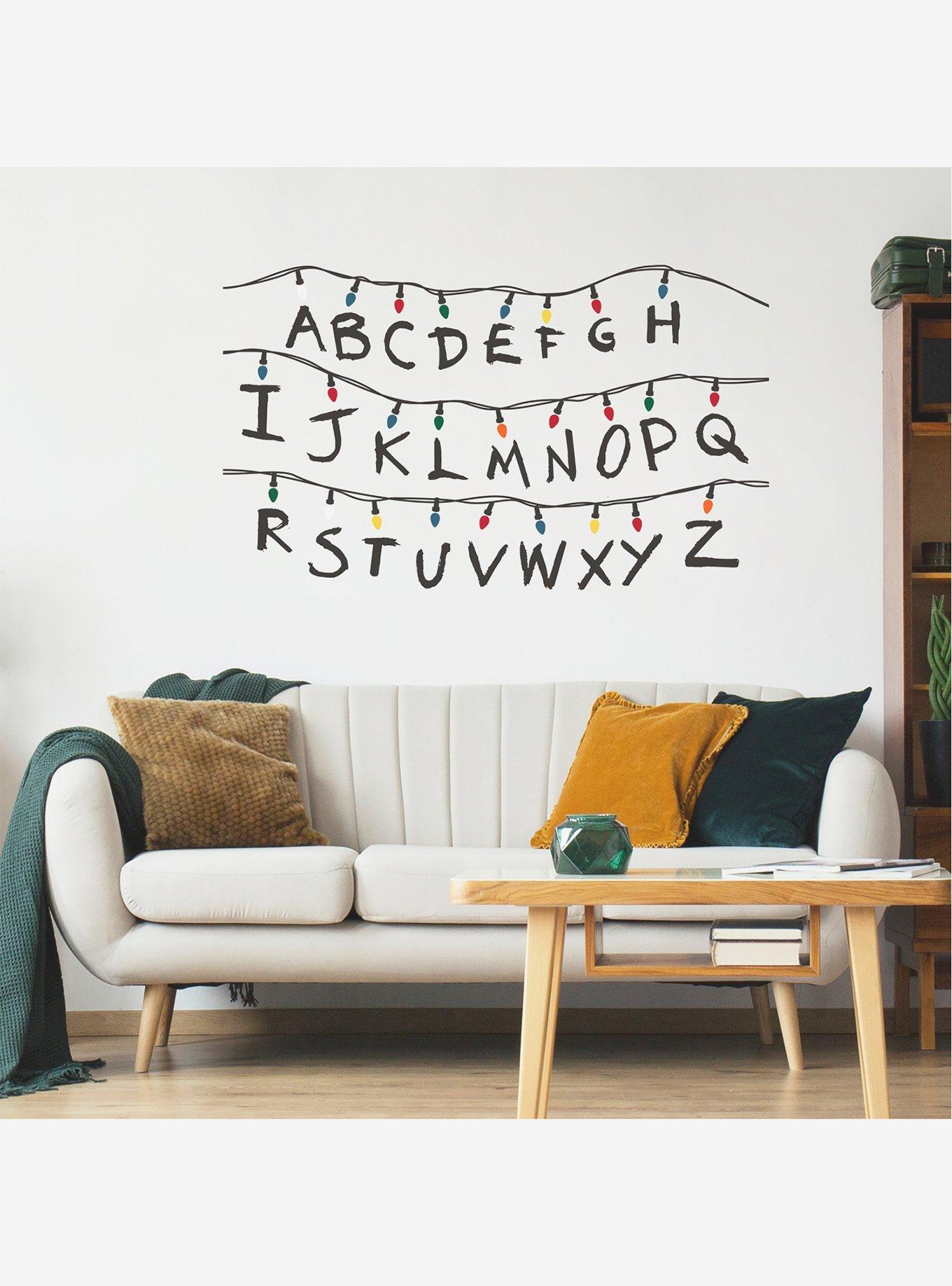 Stranger Things Christmas Light Alphabet Giant Wall Decals, , alternate