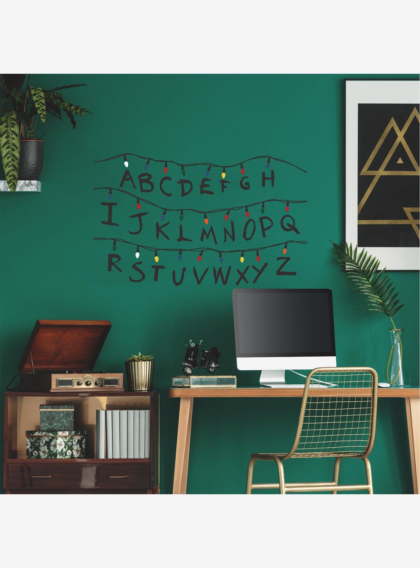 Stranger Things Christmas Light Alphabet Giant Wall Decals, , alternate