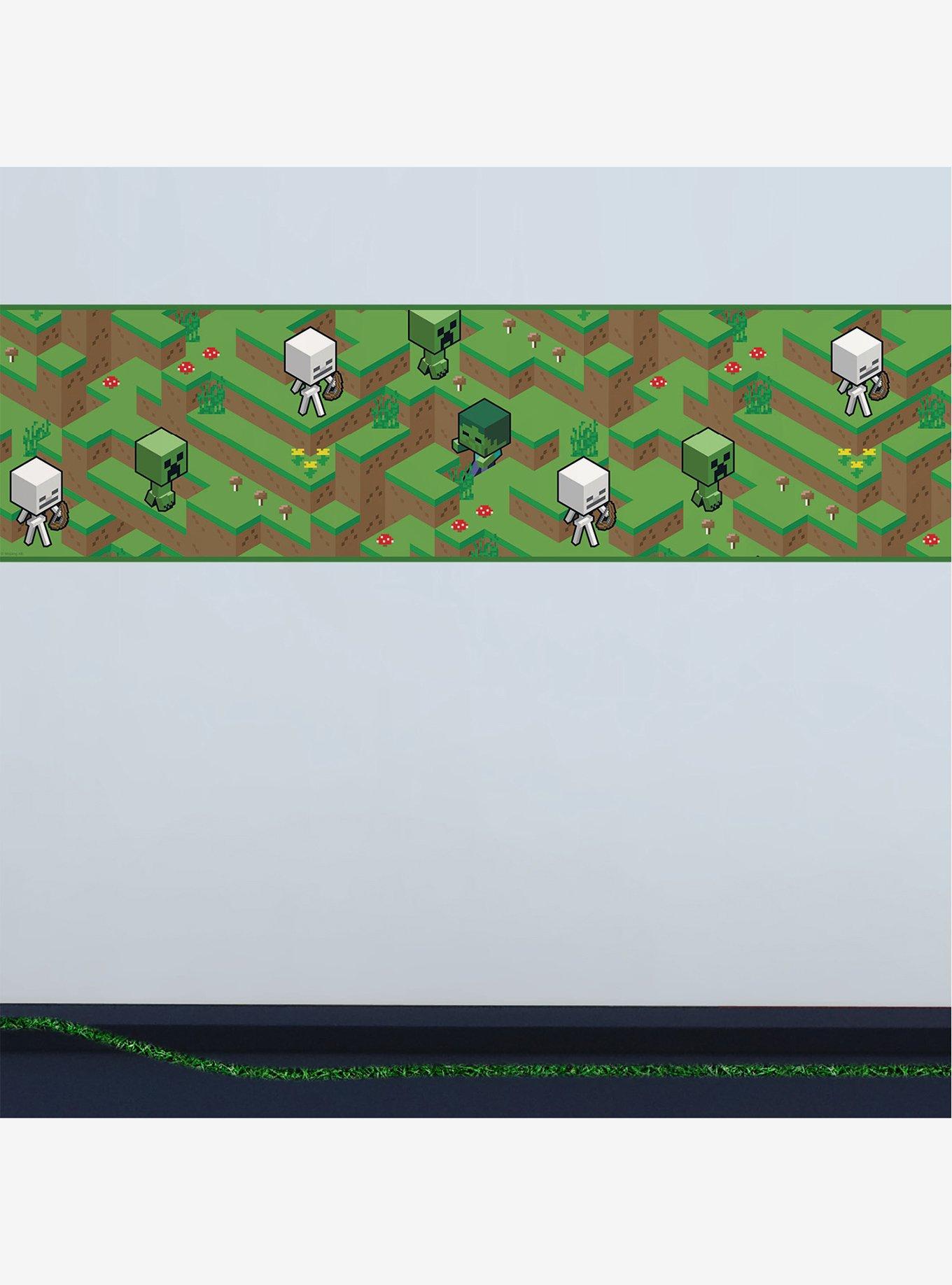 Minecraft Hillside Peel & Stick Border, , hi-res