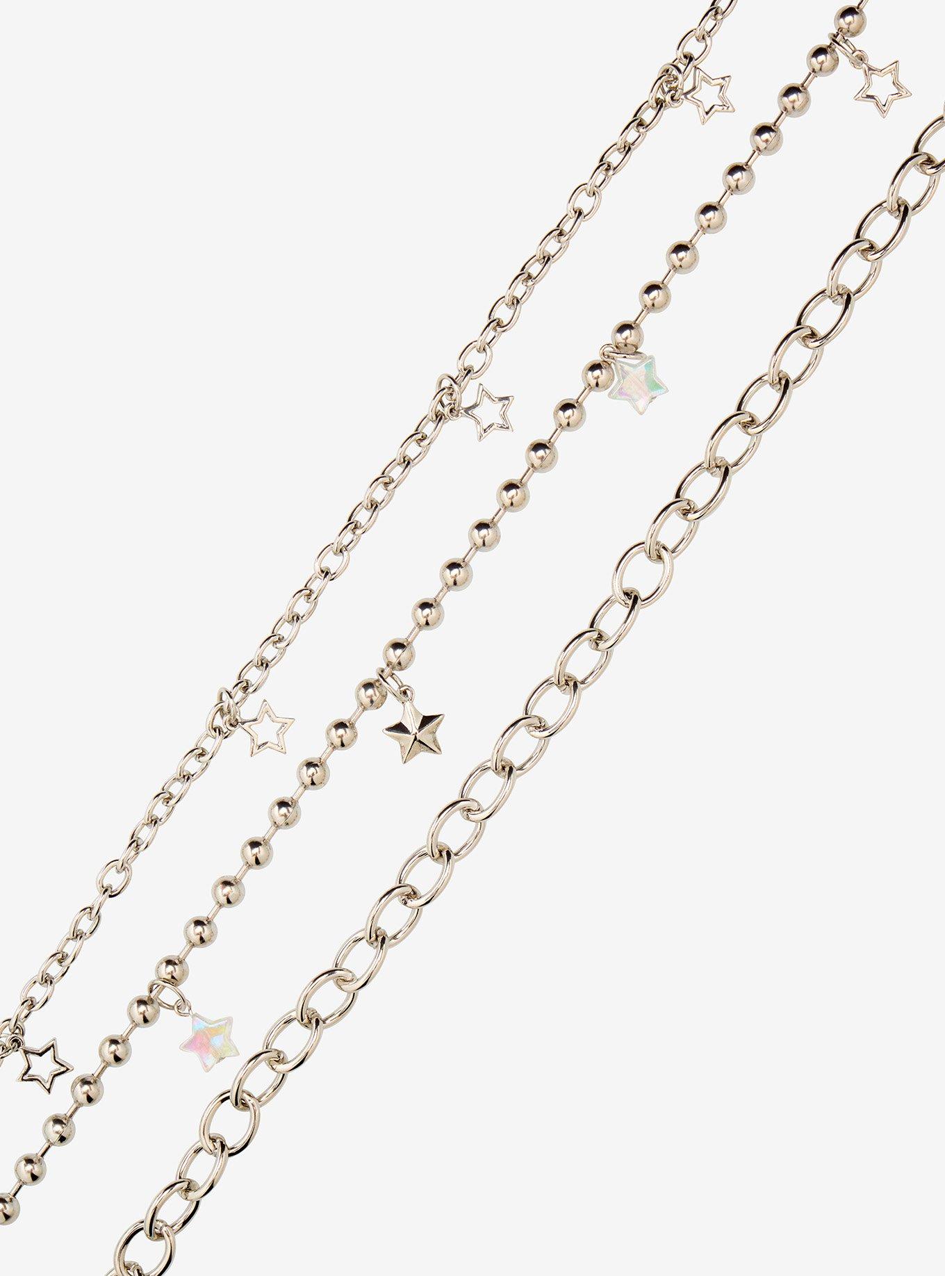 Star Safety Pin 18 Inch - 24 Inch Triple Wallet Chain, , alternate