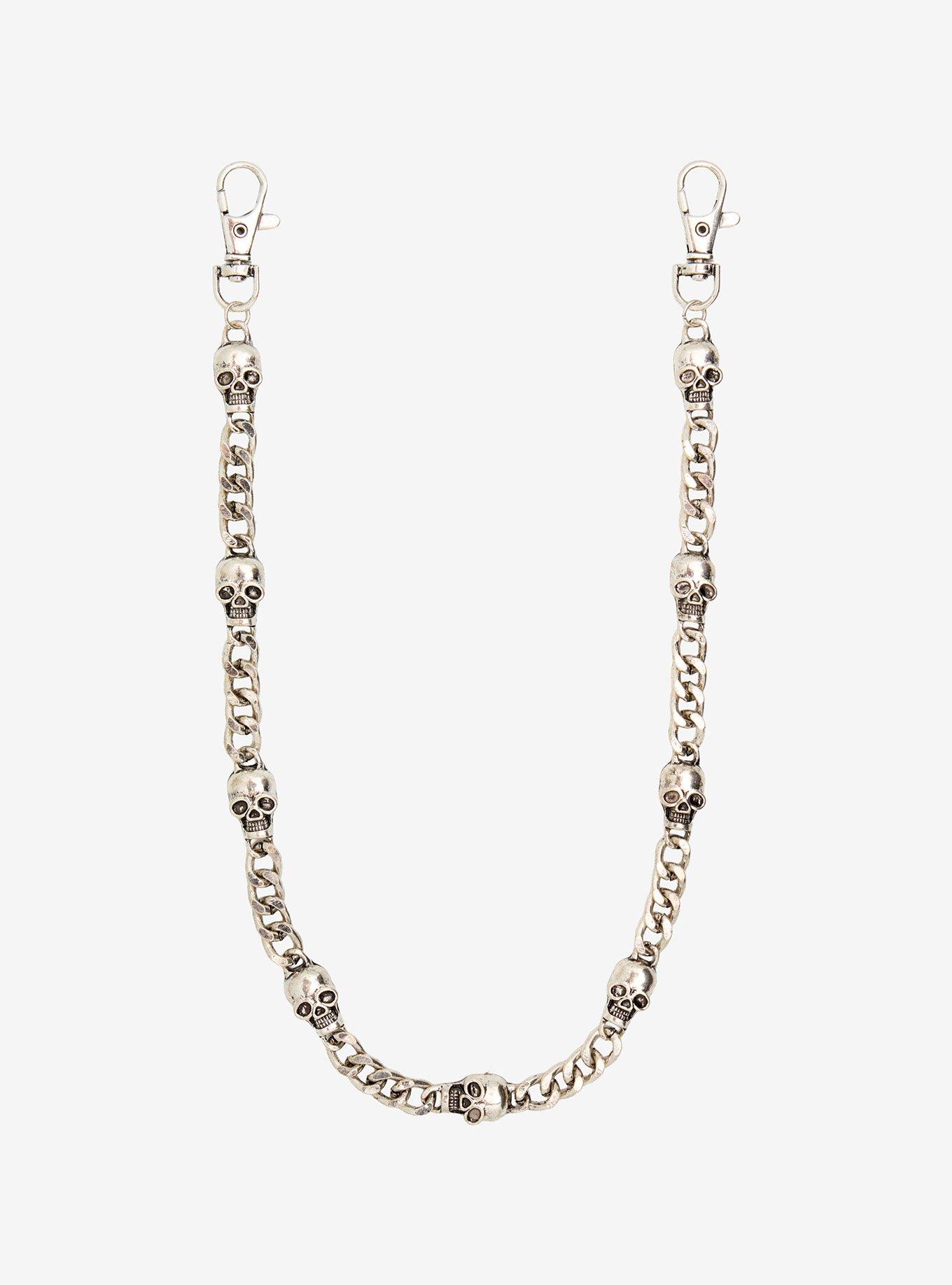 Skull Chain 18 Inch Wallet Chain, , hi-res