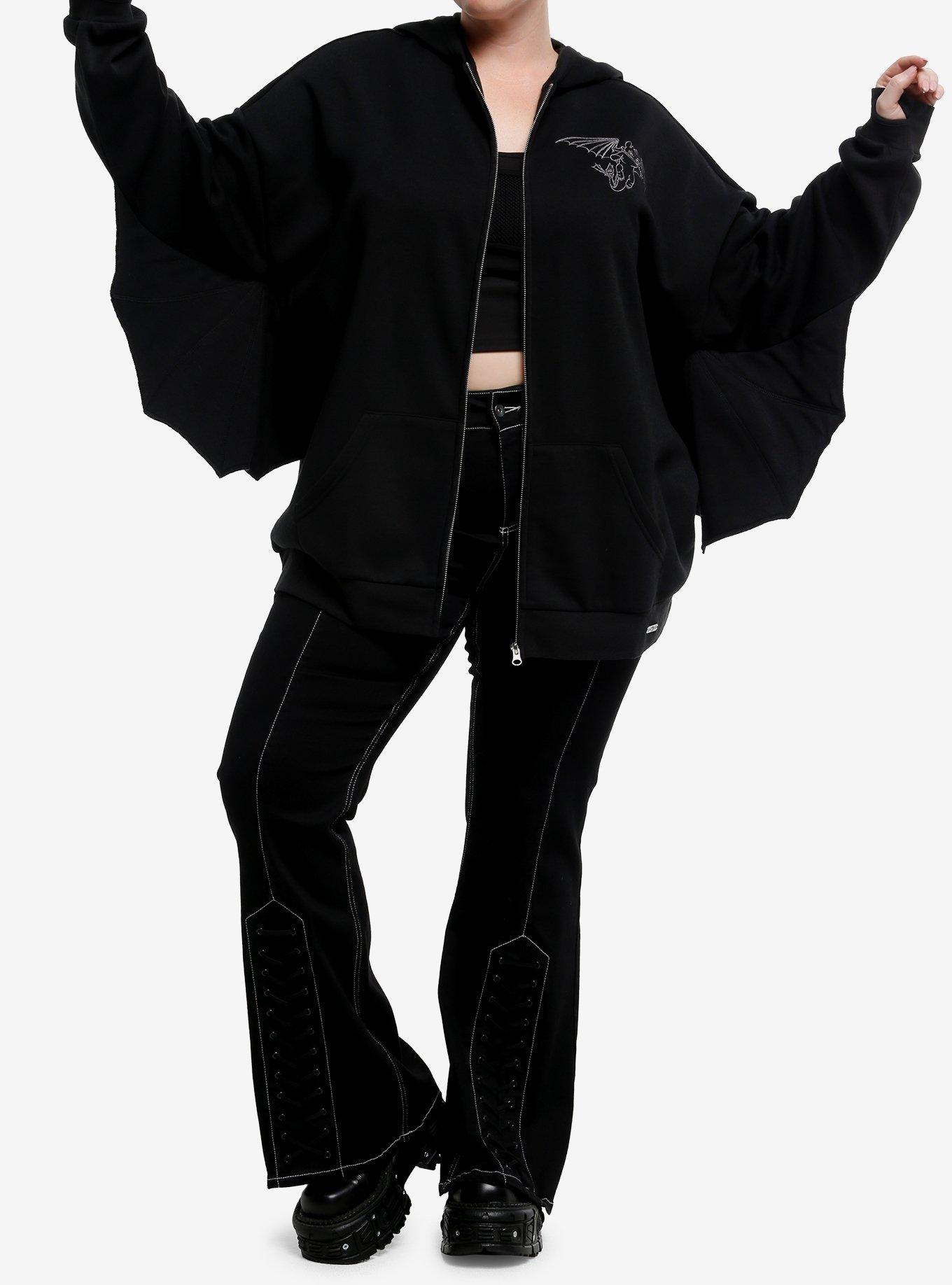Her Universe How To Train Your Dragon Toothless Winged Hoodie Plus Size, , hi-res
