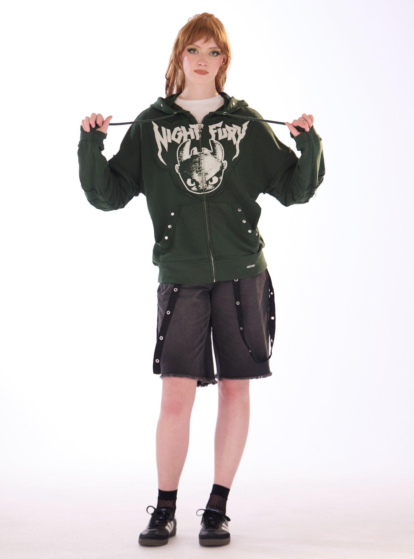 Her Universe How To Train Your Dragon Night Fury Hoodie, MULTI, alternate