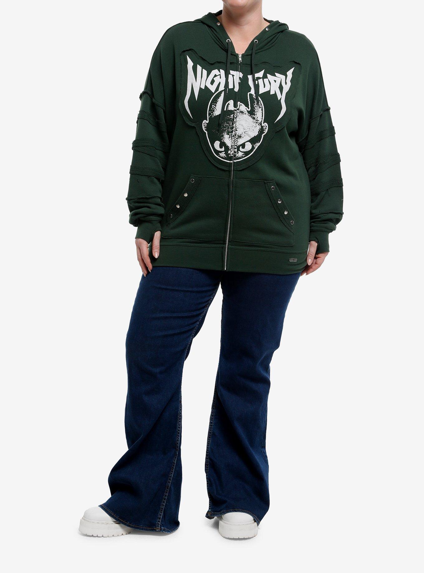 Her Universe How To Train Your Dragon Night Fury Hoodie Plus Size, , hi-res