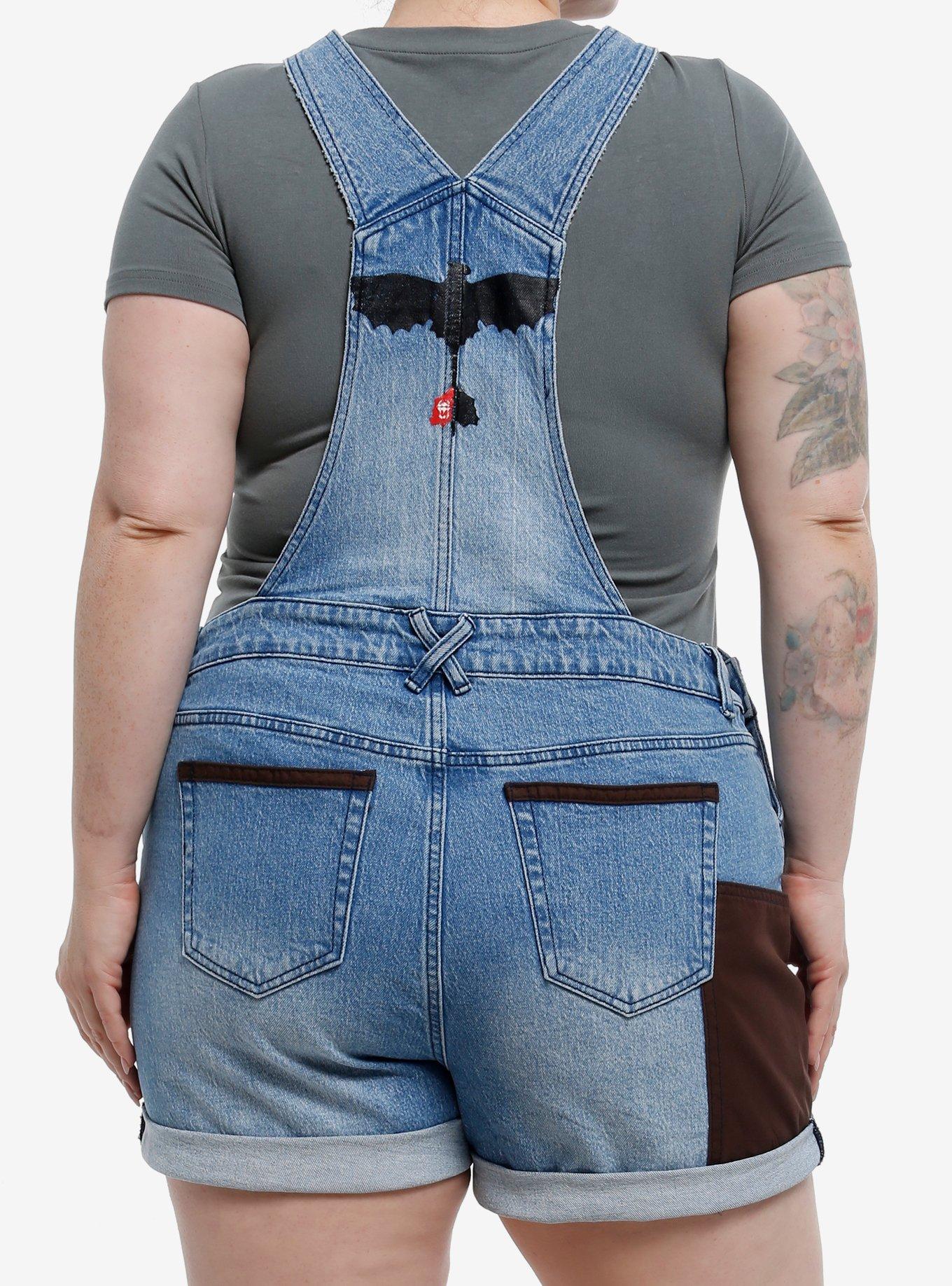 Her Universe How To Train Your Dragon Toothless Utility Shortalls Plus Size, MULTI, alternate