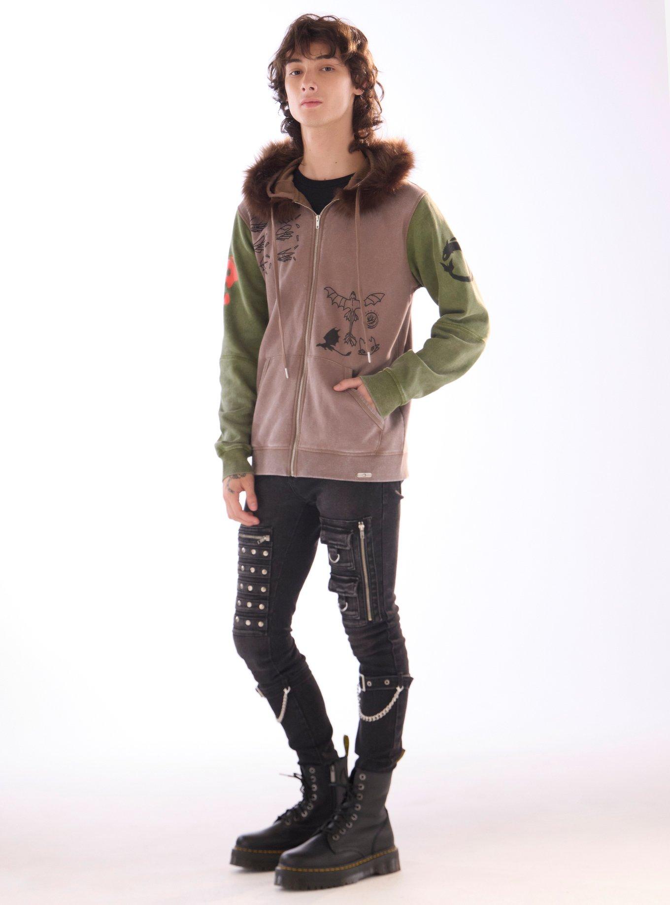 Our Universe How To Train Your Dragon Hiccup Color-Block Hoodie, MULTI, alternate