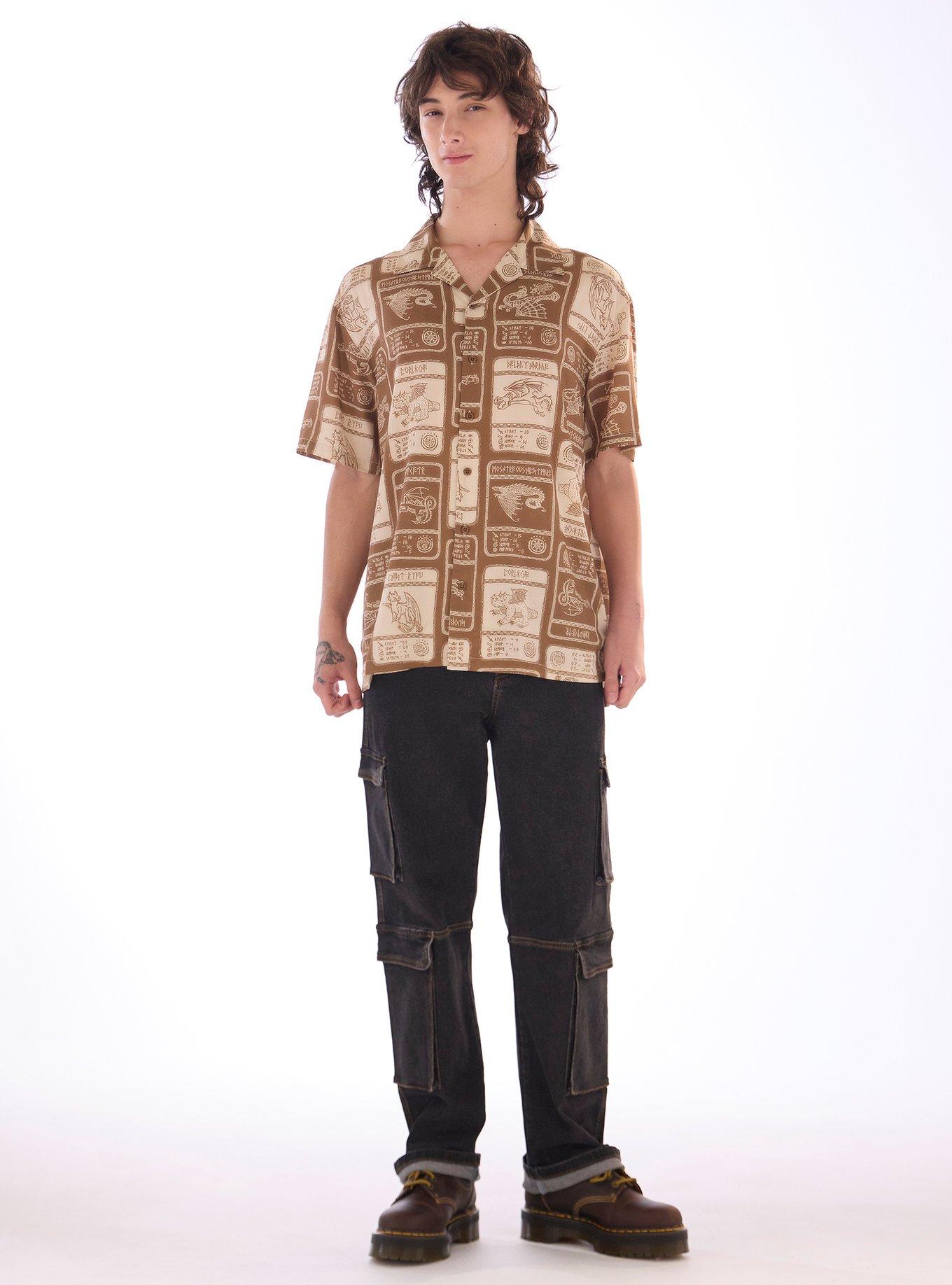 Our Universe How To Train Your Dragon Stat Cards Woven Button-Up, , hi-res