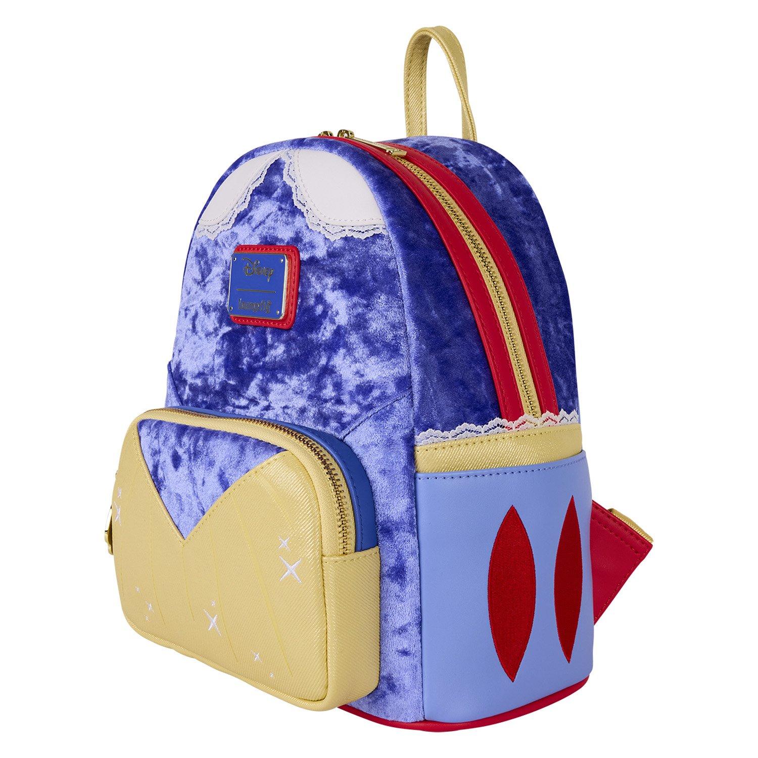 Loungefly Disney Snow White and the Seven Dwarfs Snow White Dress Figural Mini Backpack, , alternate - view 3