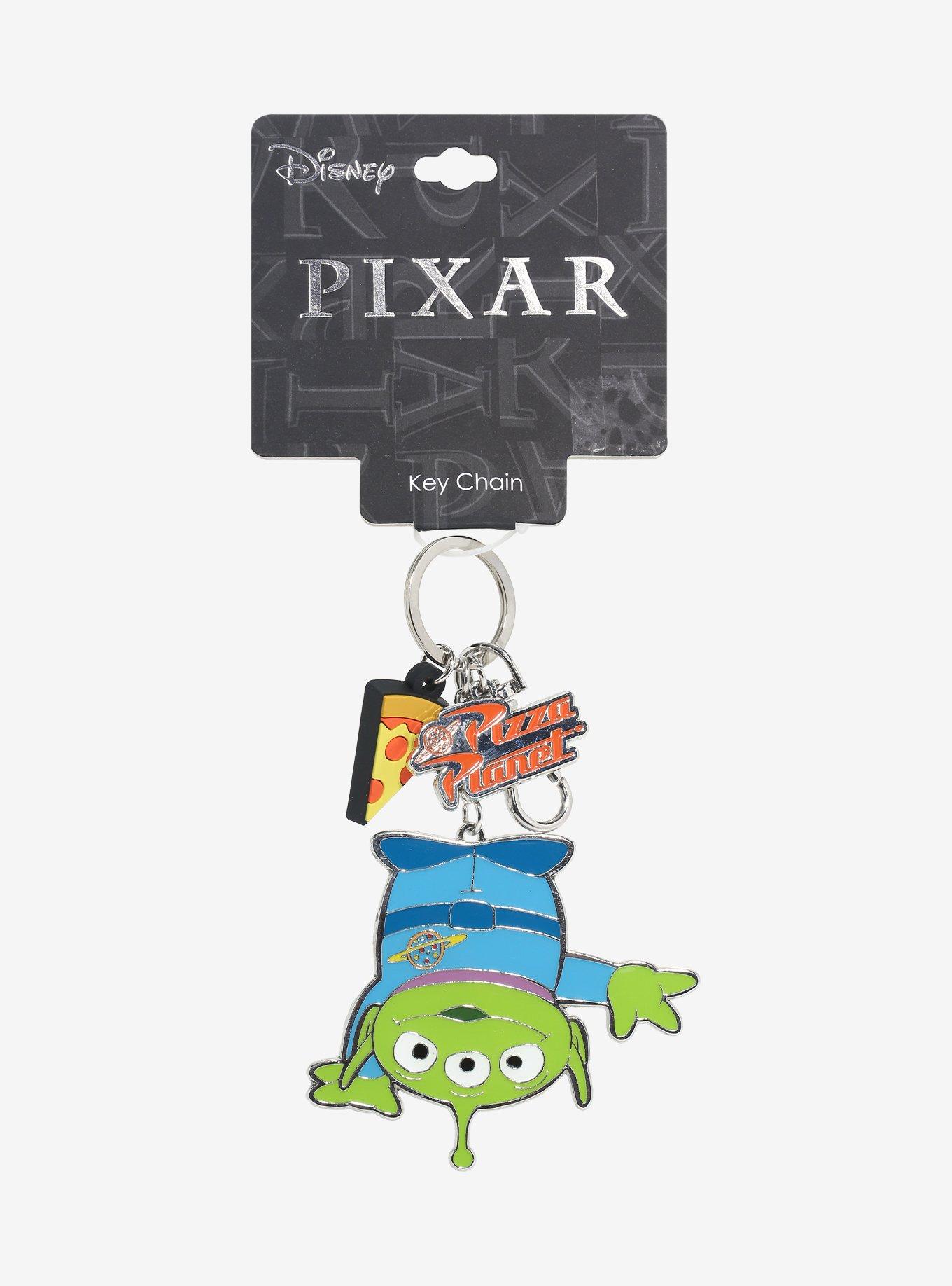 Disney Pixar Toy Story Alien Pizza Planet Multi Charm Keychain — BoxLunch Exclusive, , hi-res