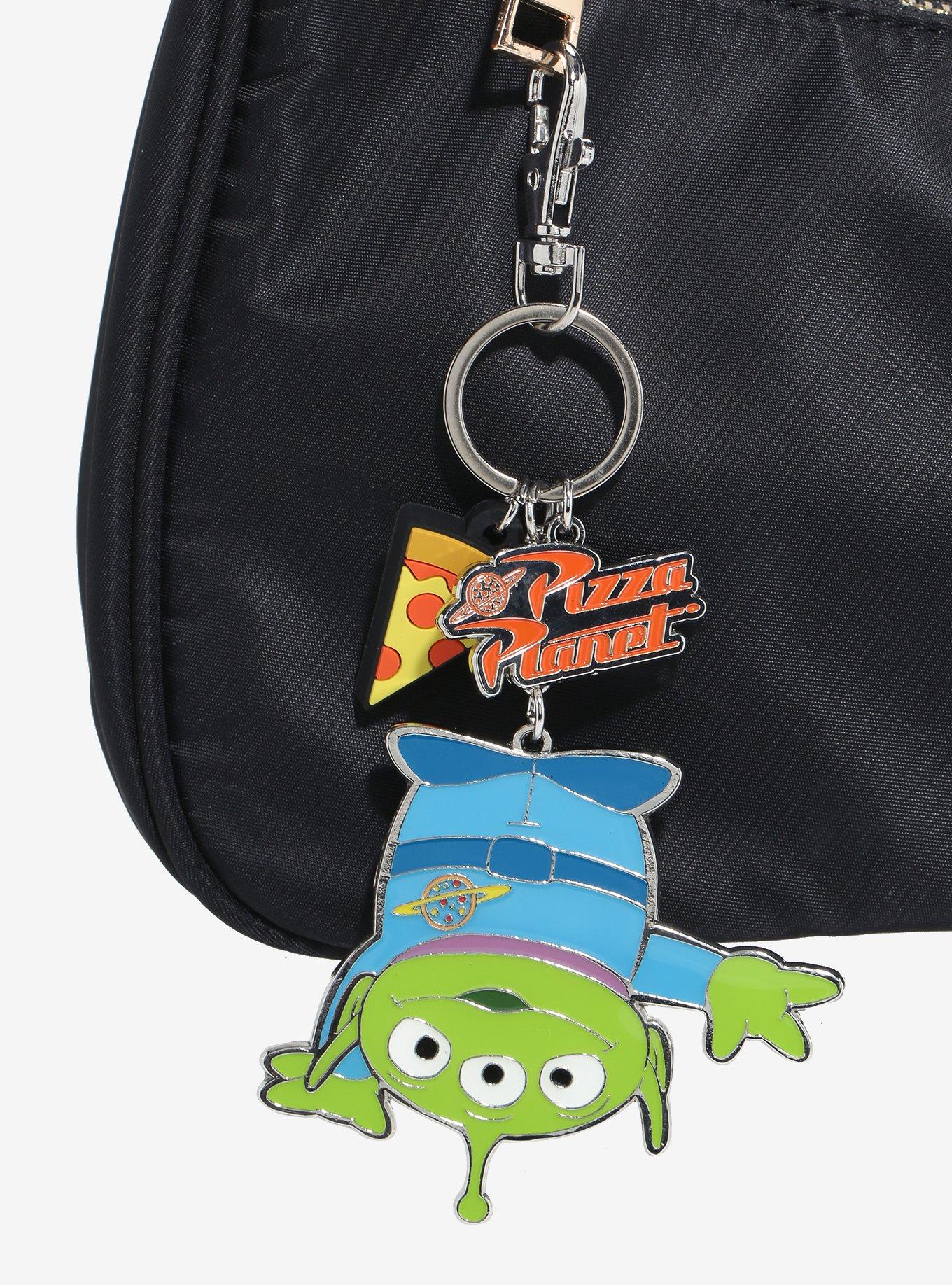 Disney Pixar Toy Story Alien Pizza Planet Multi Charm Keychain — BoxLunch Exclusive