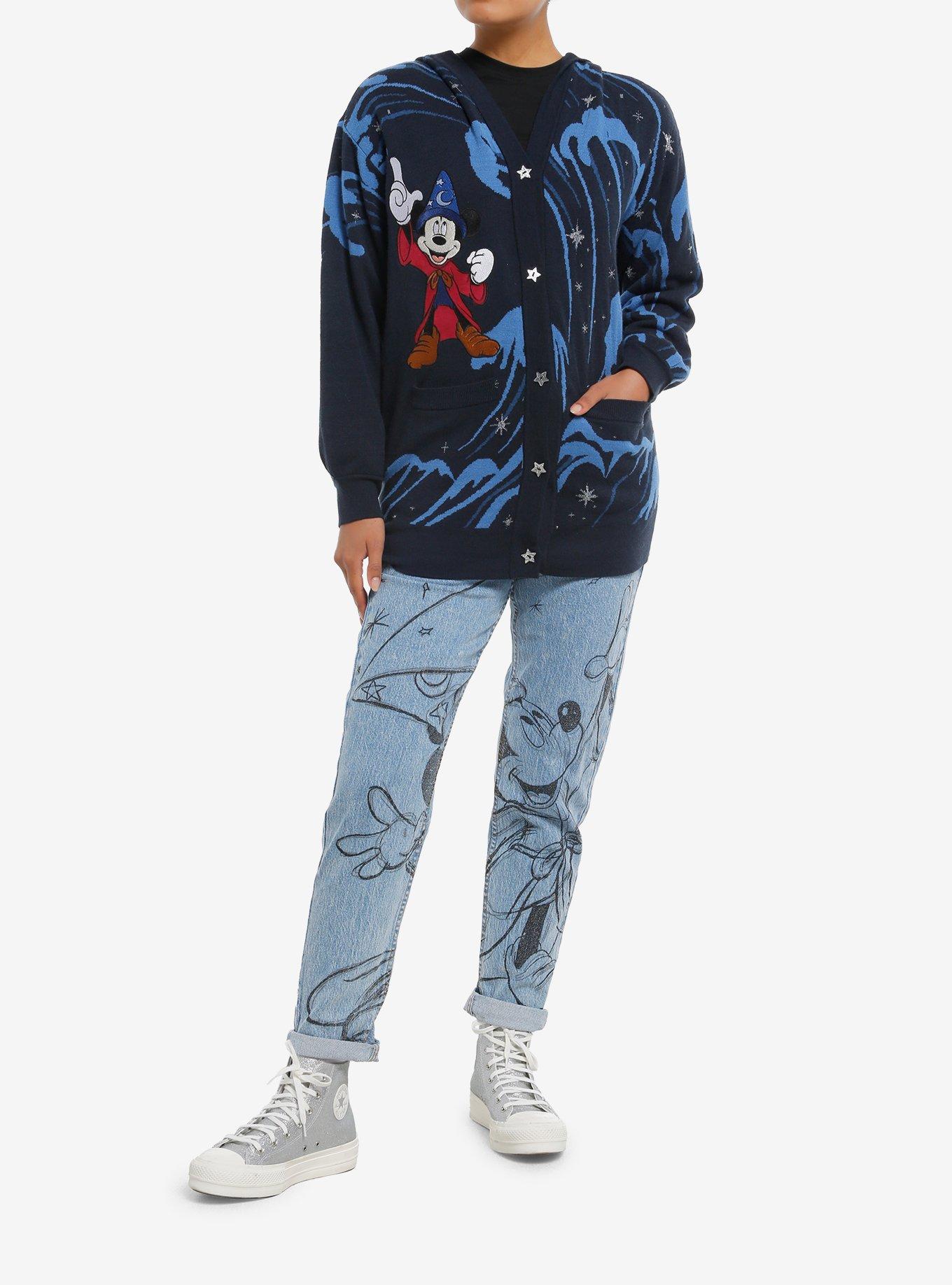 Her Universe Disney Fantasia The Sorcerer's Apprentice Mickey Mouse Cardigan, MULTI, alternate