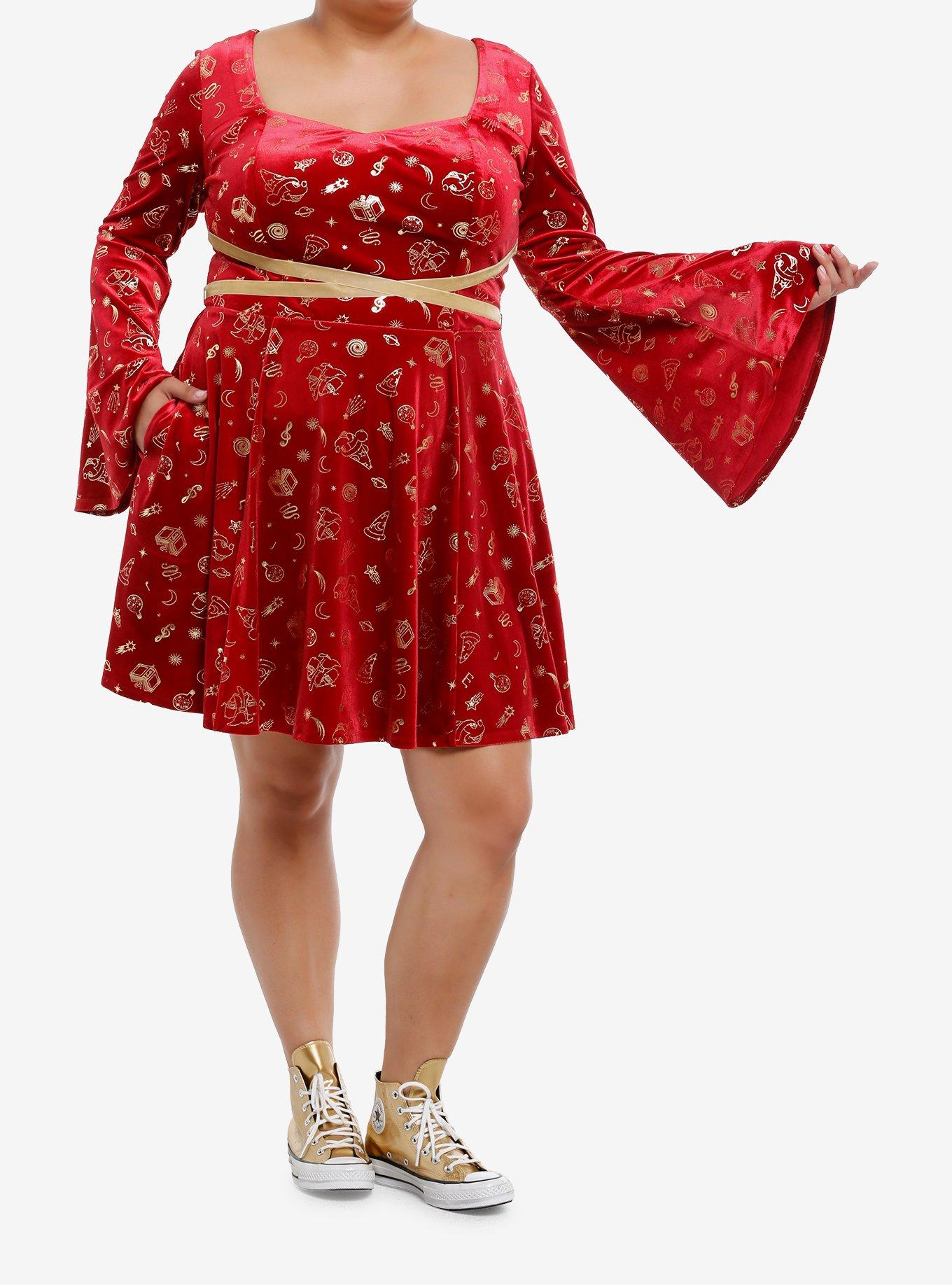 Her Universe Disney Fantasia The Sorcerer's Apprentice Mickey Mouse Dress Plus Size, , hi-res